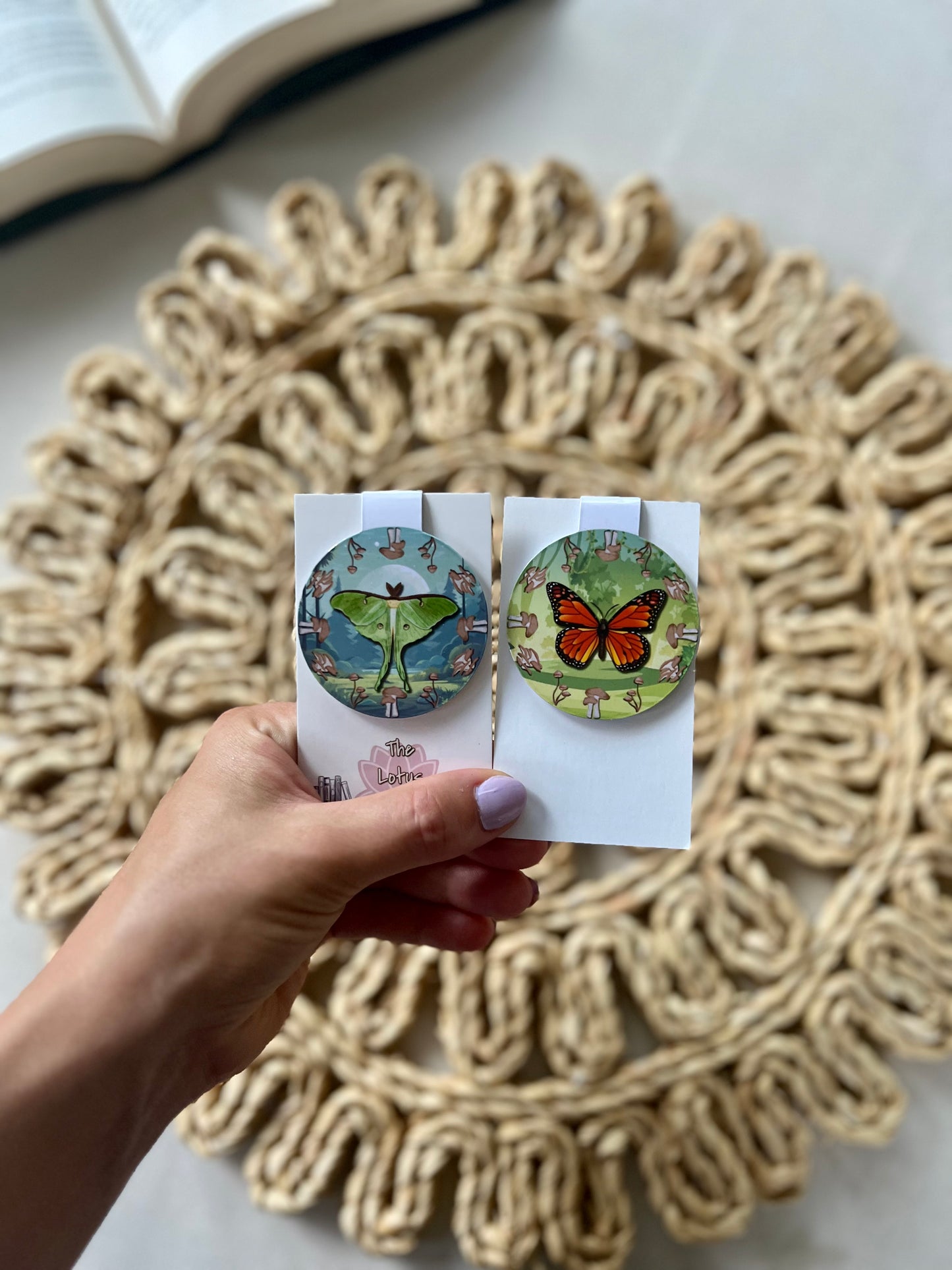 Moth/Butterfly Magnetic Bookmark