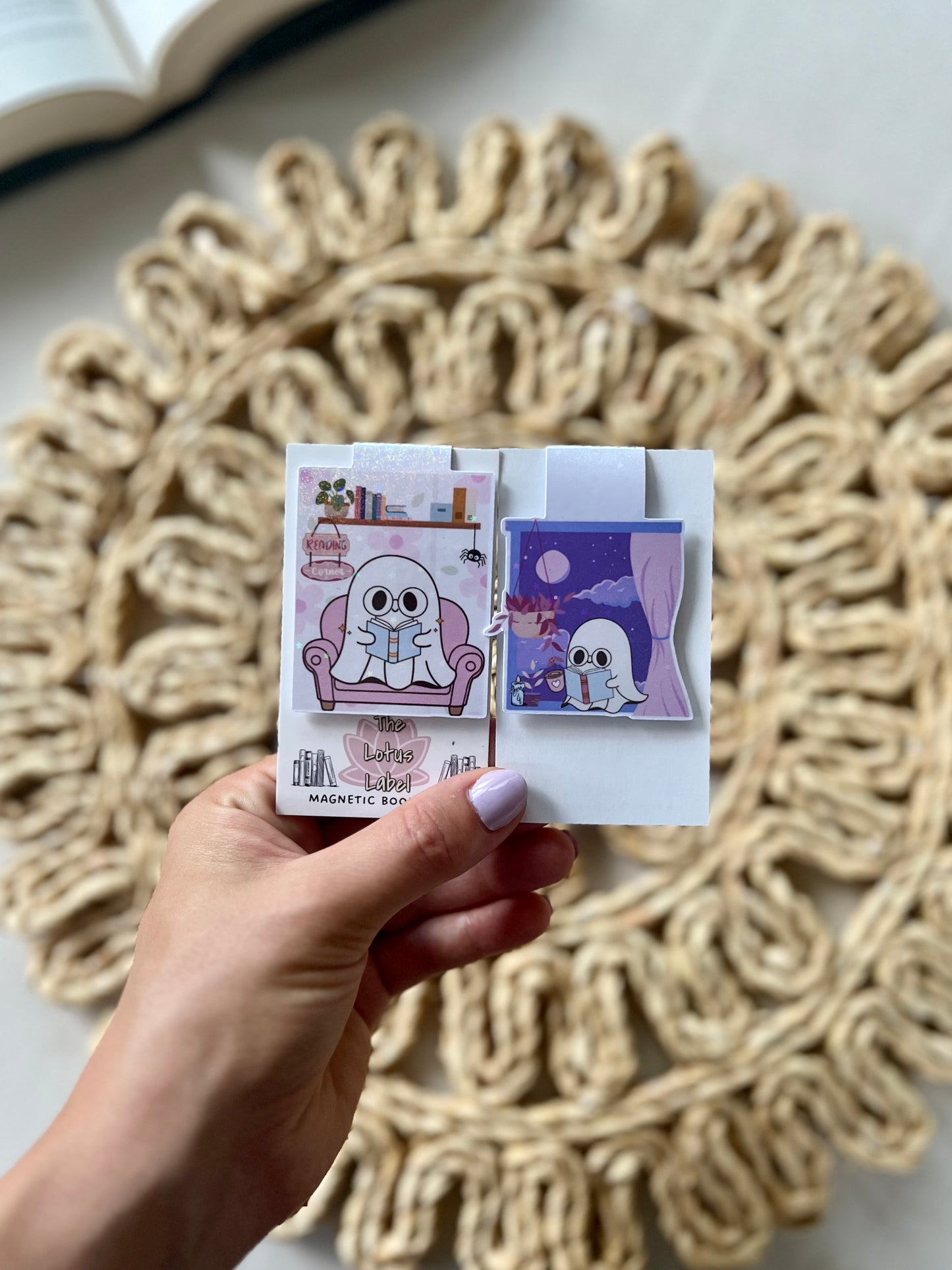Glasses Ghostie Magnetic Bookmark