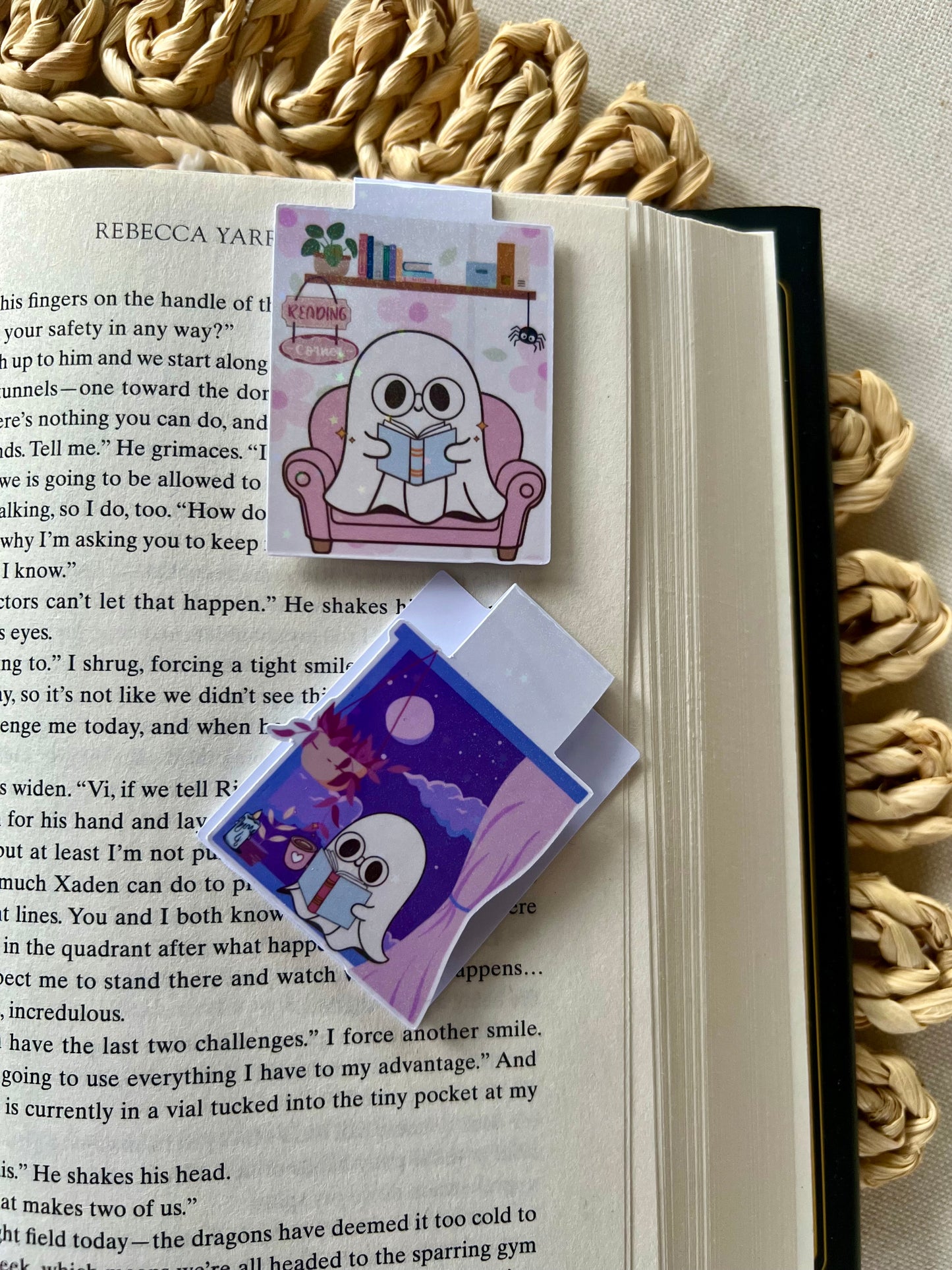 Glasses Ghostie Magnetic Bookmark