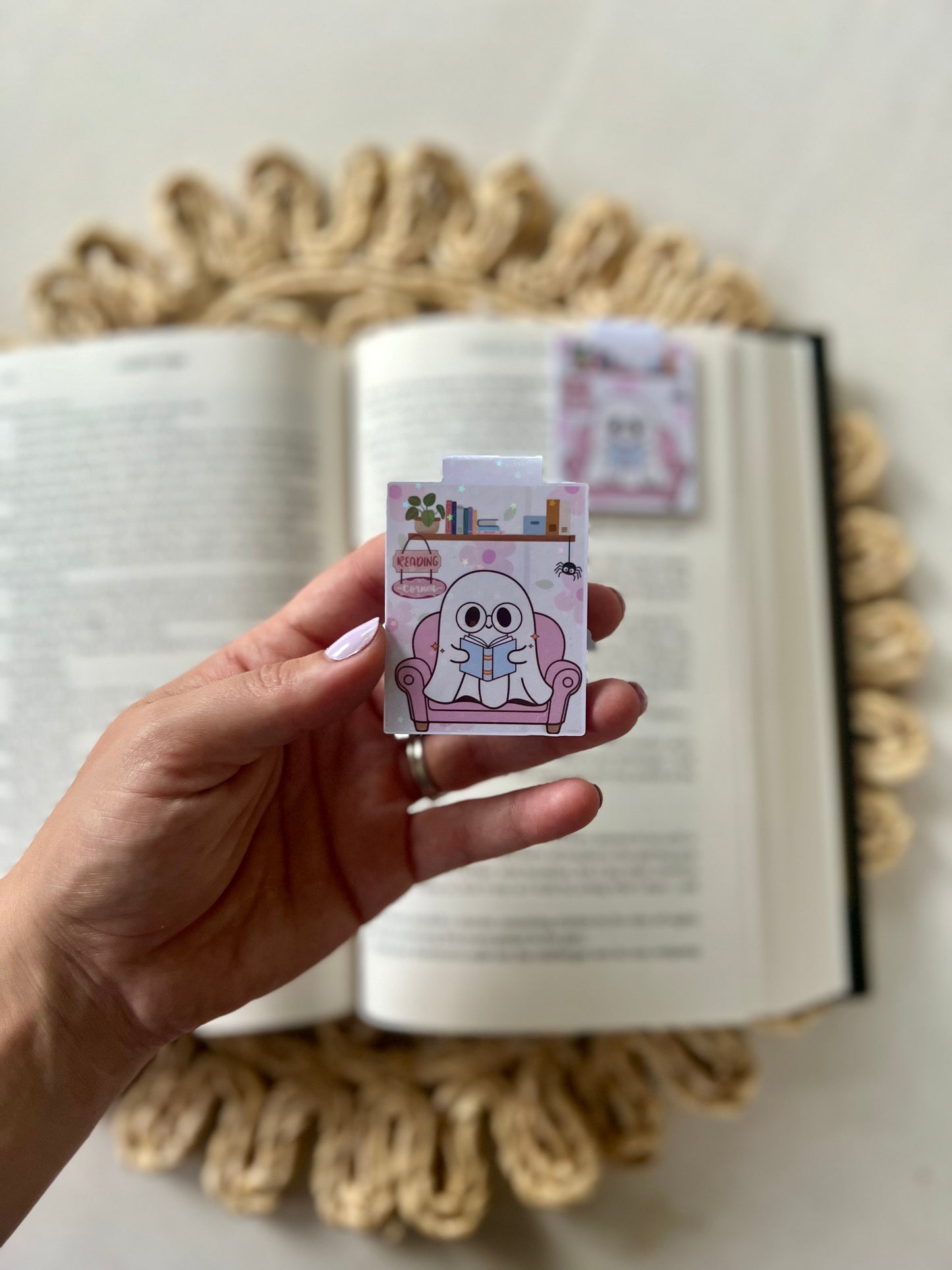 Glasses Ghostie Magnetic Bookmark