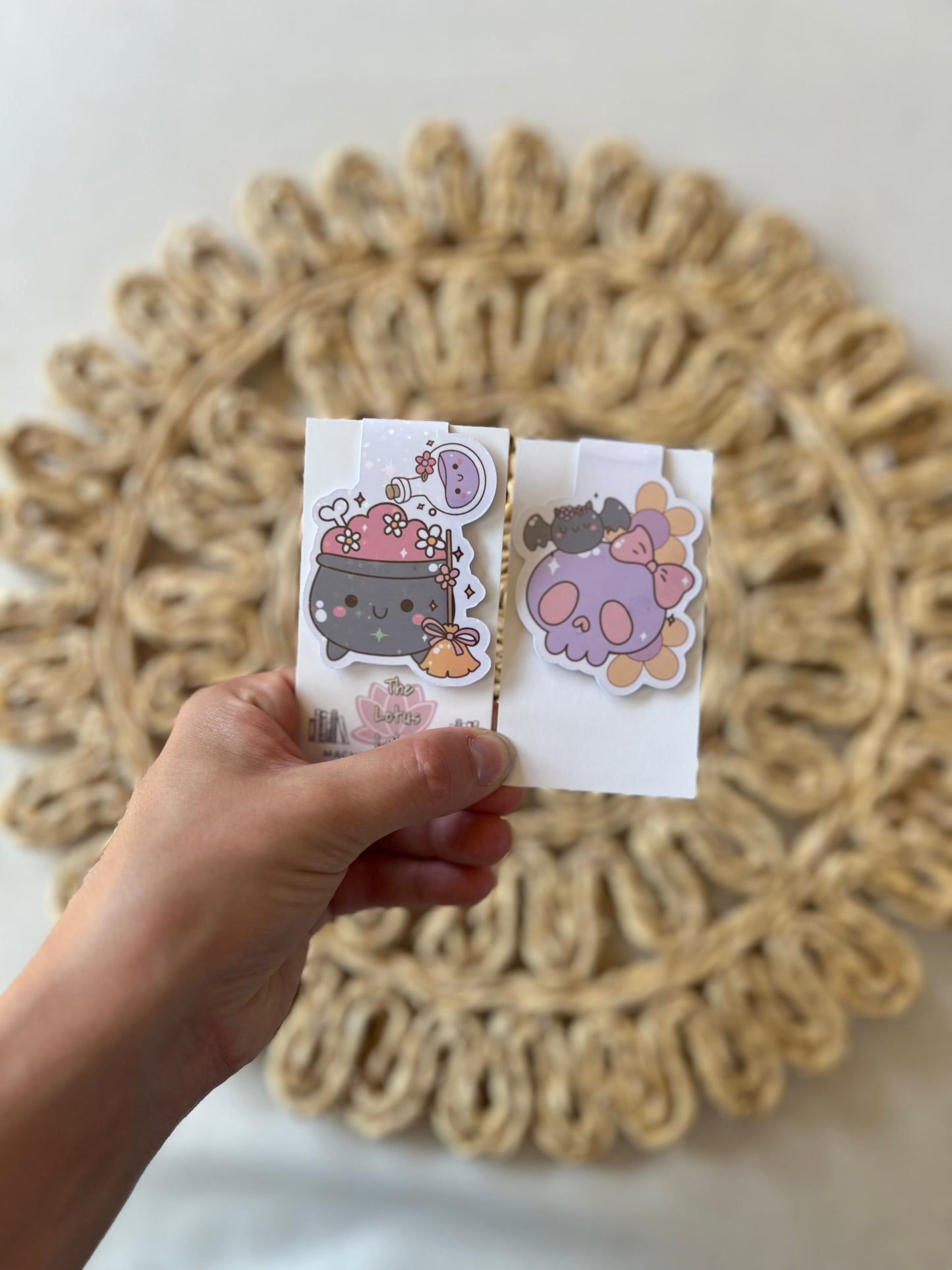 Cute Cauldron Magnetic Bookmark