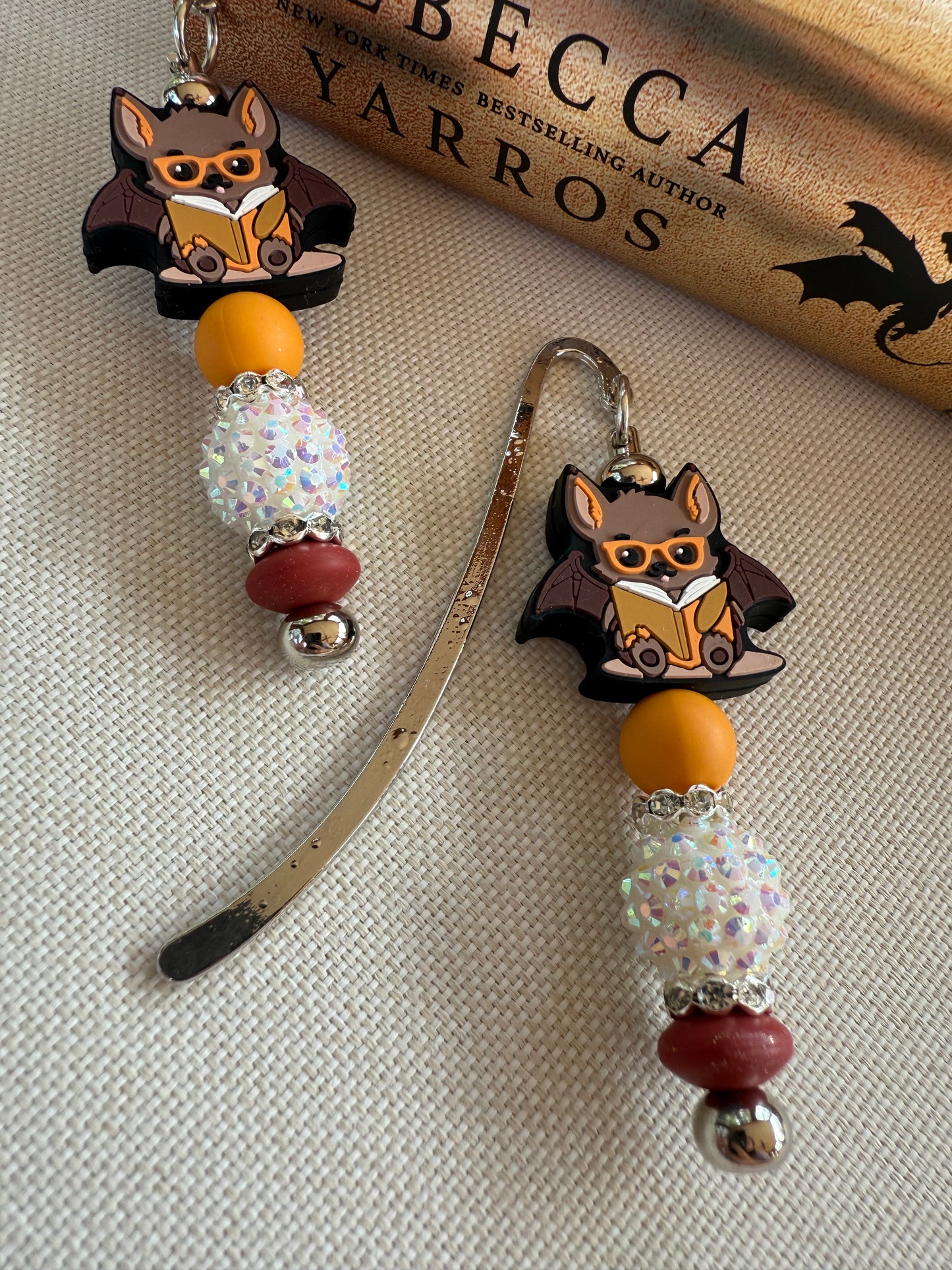 Cutie Bat Beaded Bookmark