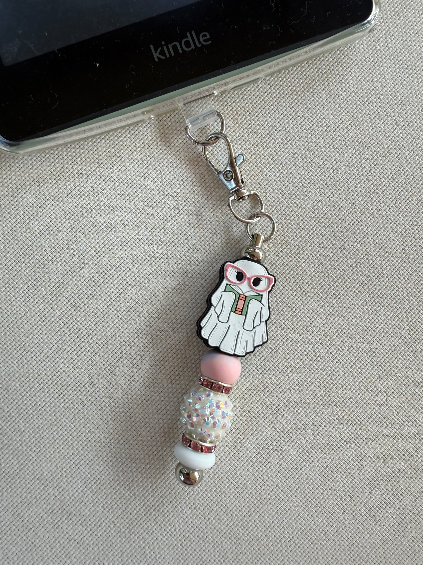 Glasses Ghost Tethered Charm