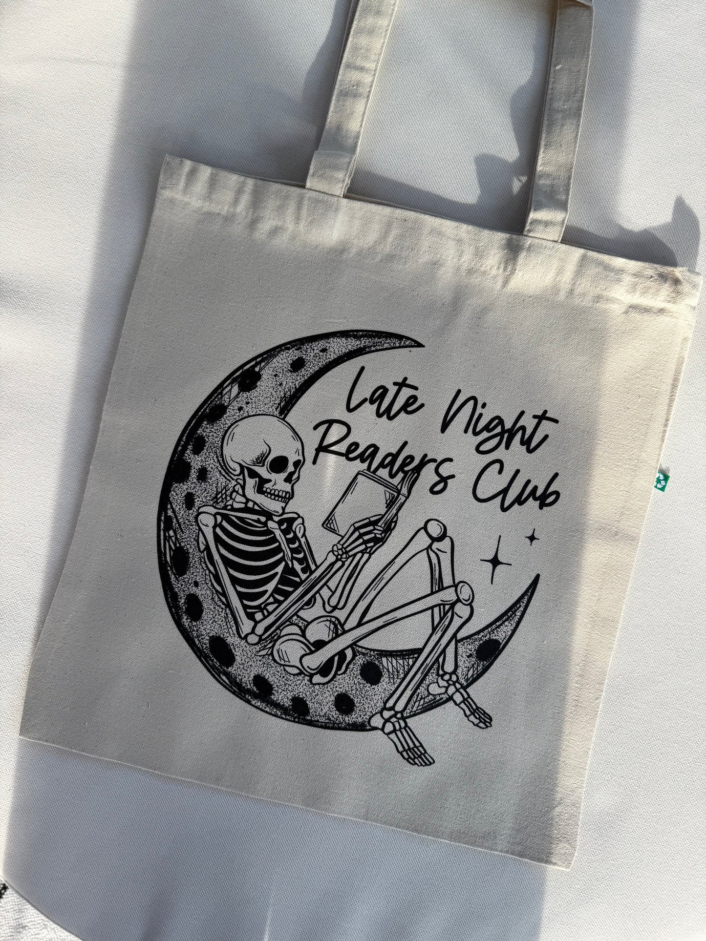 Late Night Readers Club Tote Bag