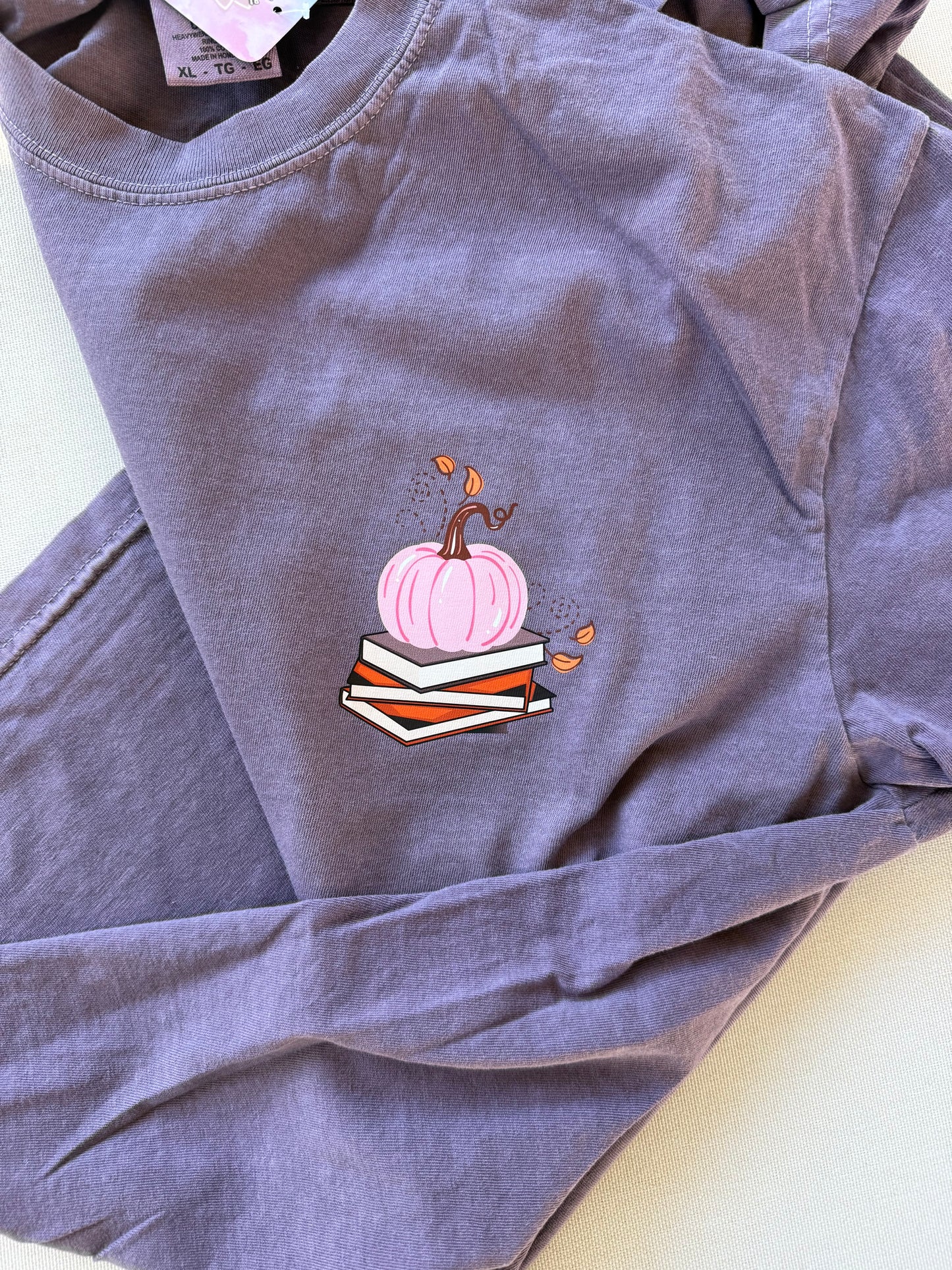 Fall Bookstore Shirt (Back Print & Pocket)