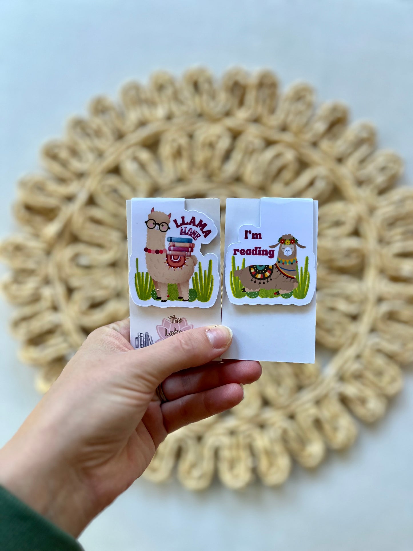 Llama alone Magnetic Bookmark