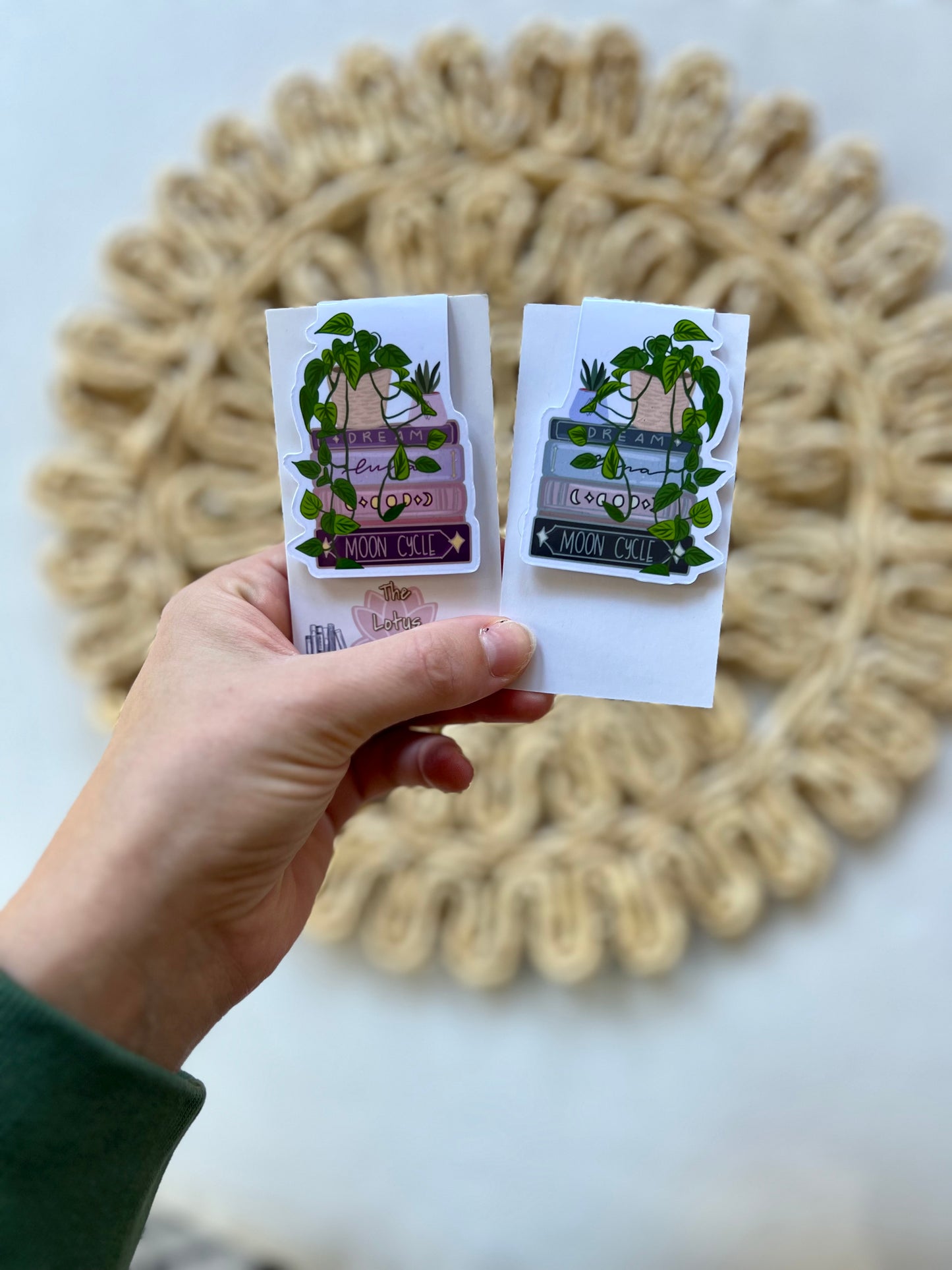 Plant on books Magnetic Bookmark