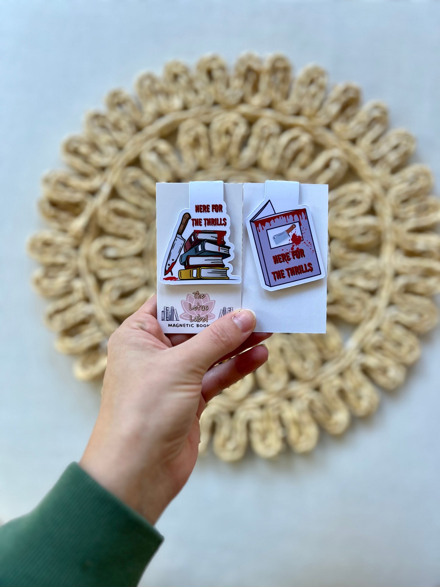 Here for the thrills Magnetic Bookmark