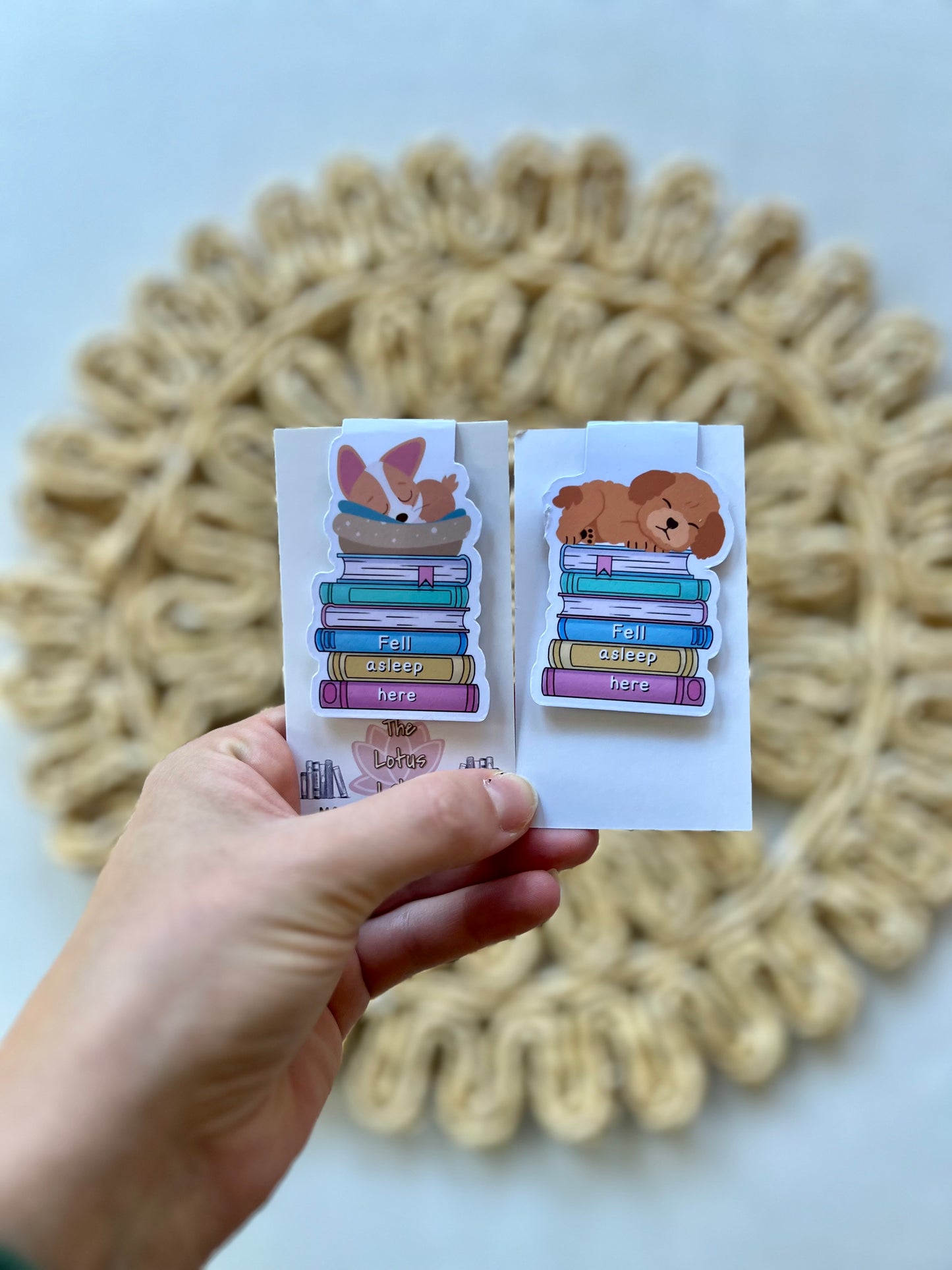 Dog Sleeping Magnetic Bookmark