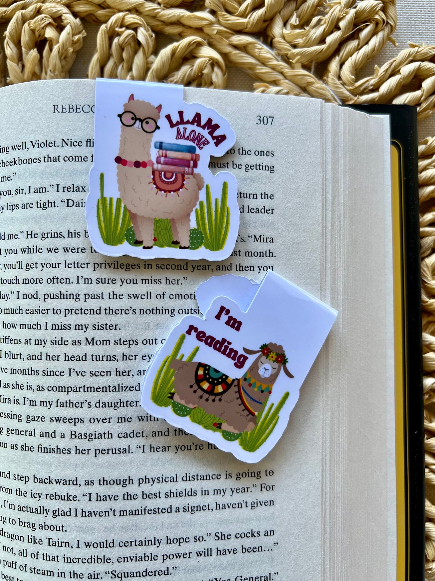 Llama alone Magnetic Bookmark