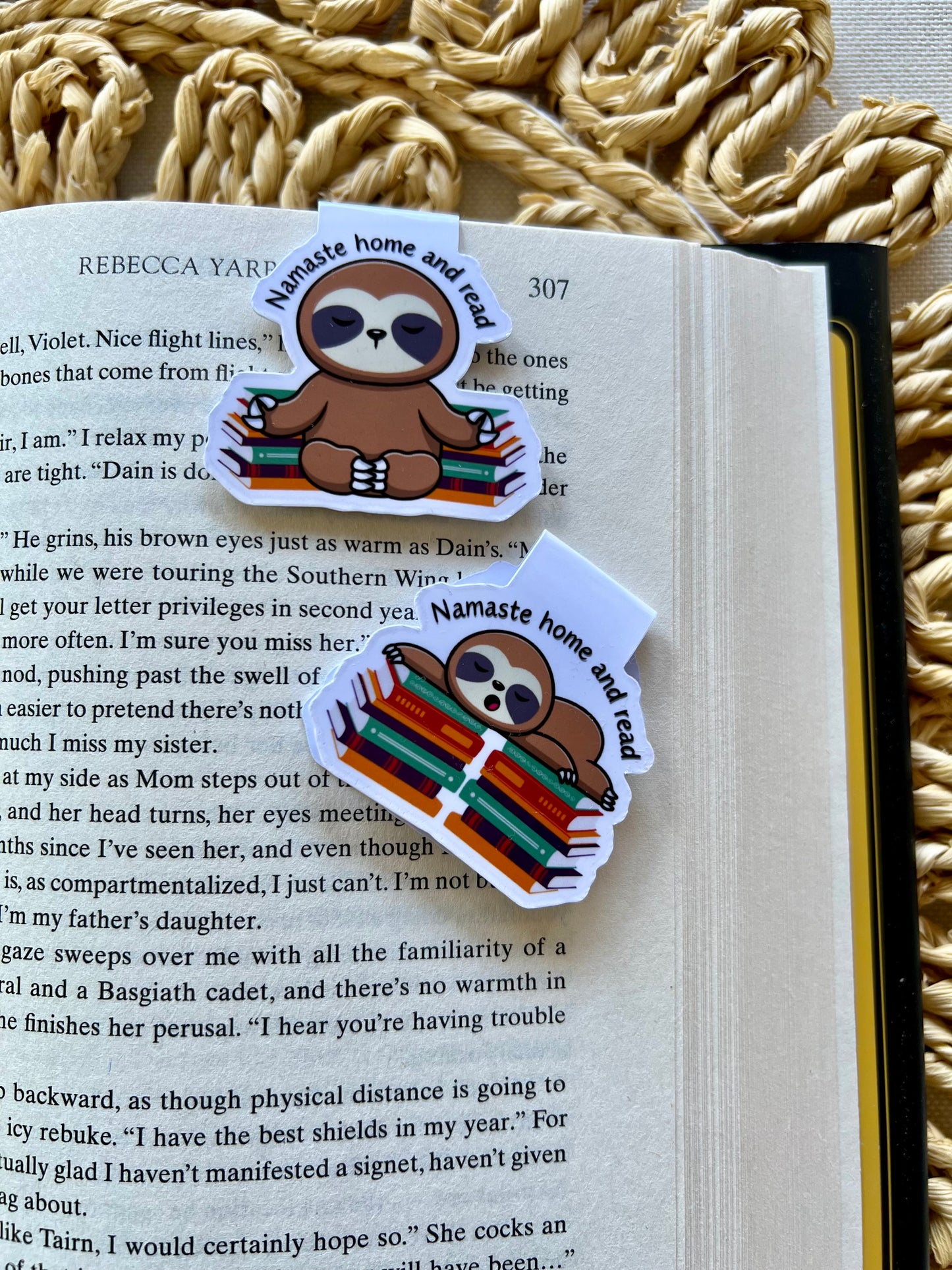 Namaste home & read Magnetic Bookmark