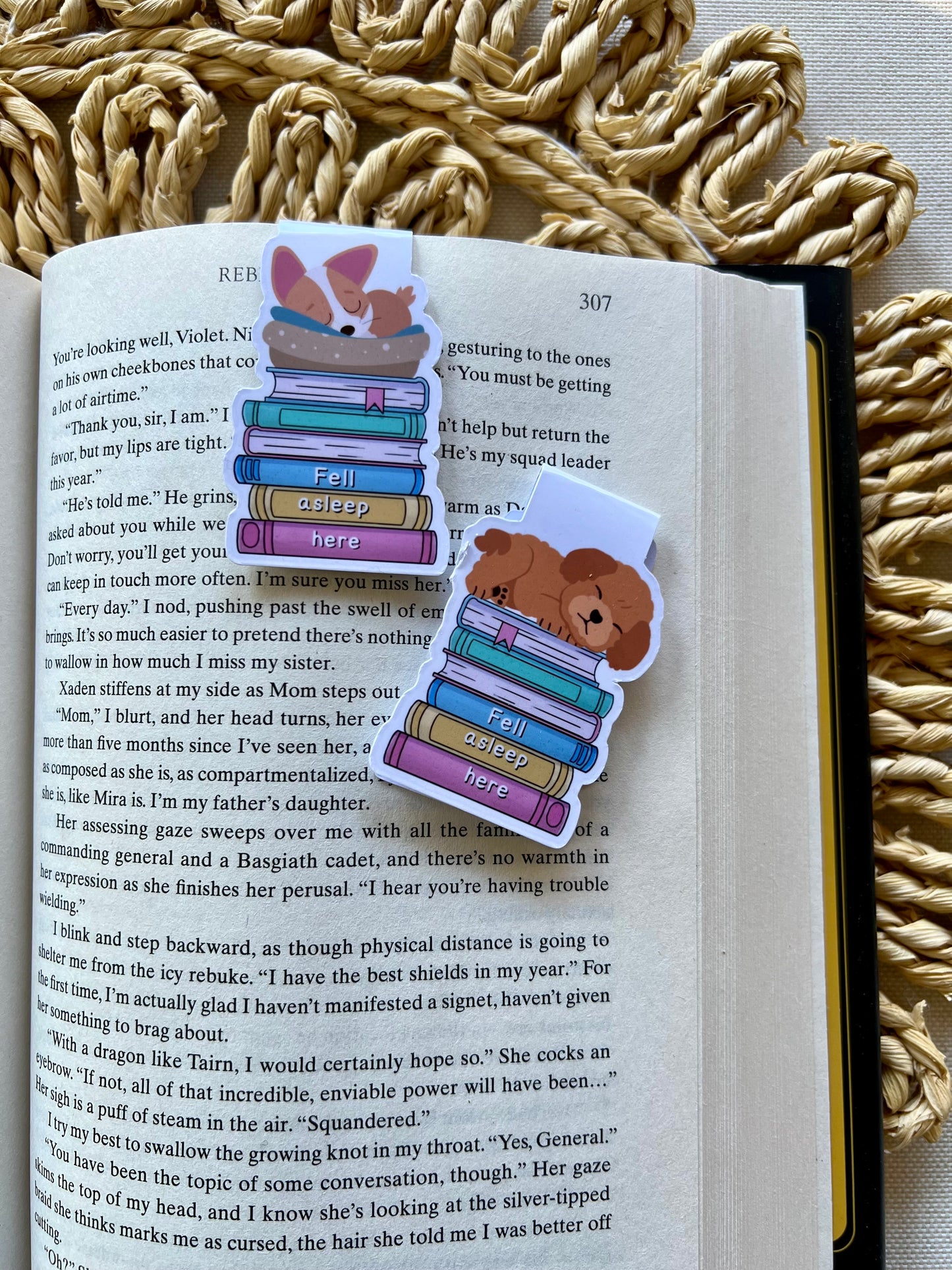 Dog Sleeping Magnetic Bookmark