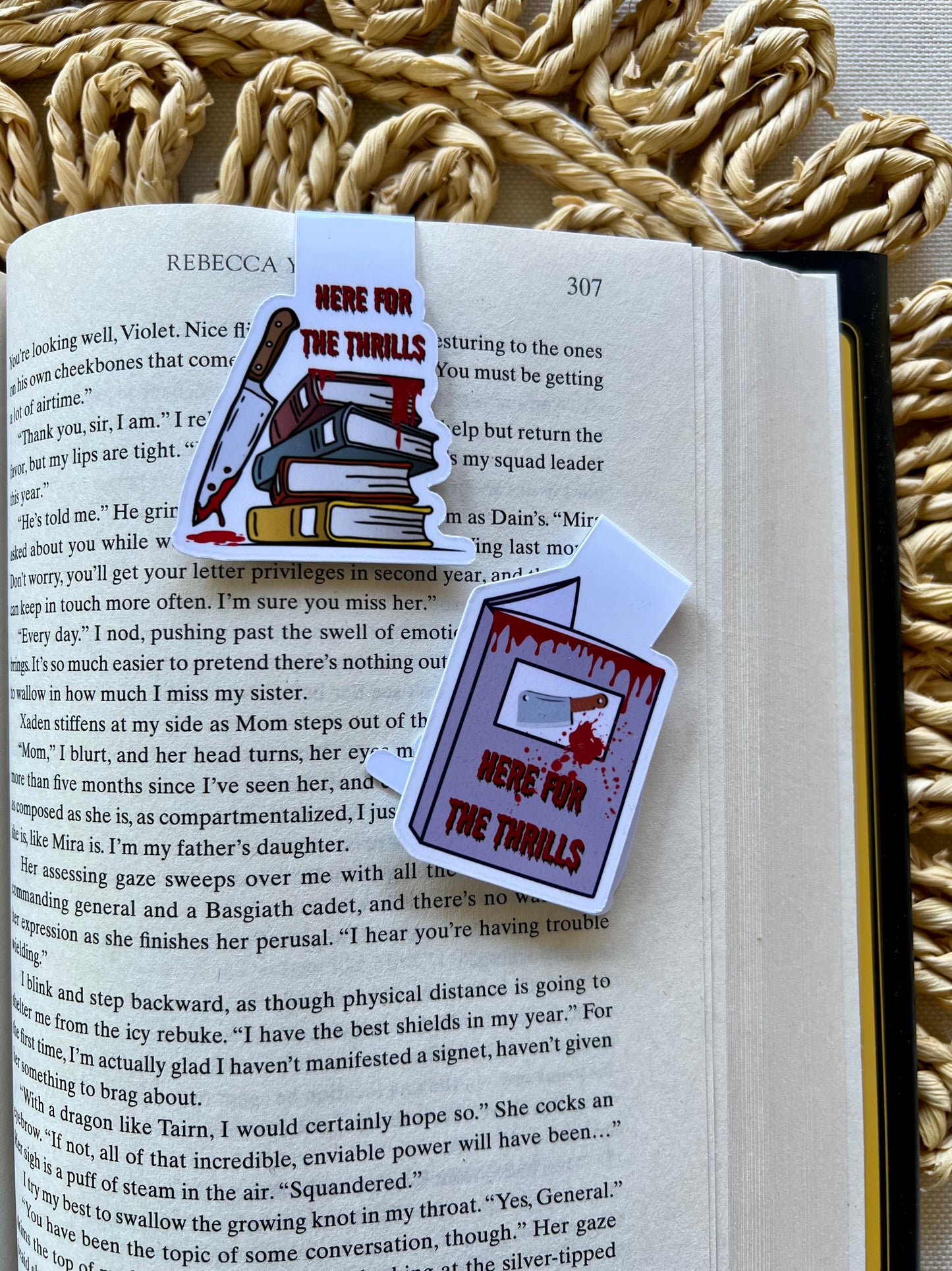 Here for the thrills Magnetic Bookmark