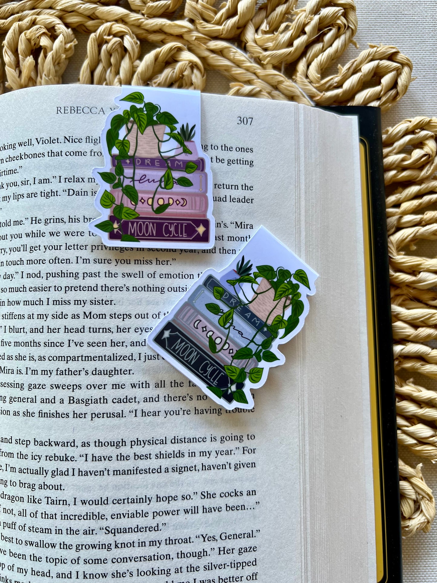 Plant on books Magnetic Bookmark
