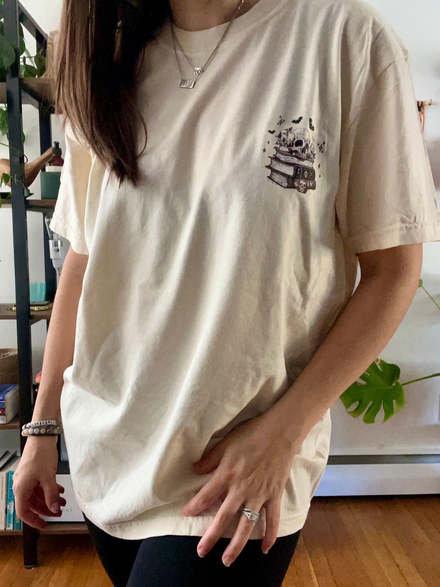 Read in Peace (color with Coffin) Shirt (BACK & POCKET DESIGN)