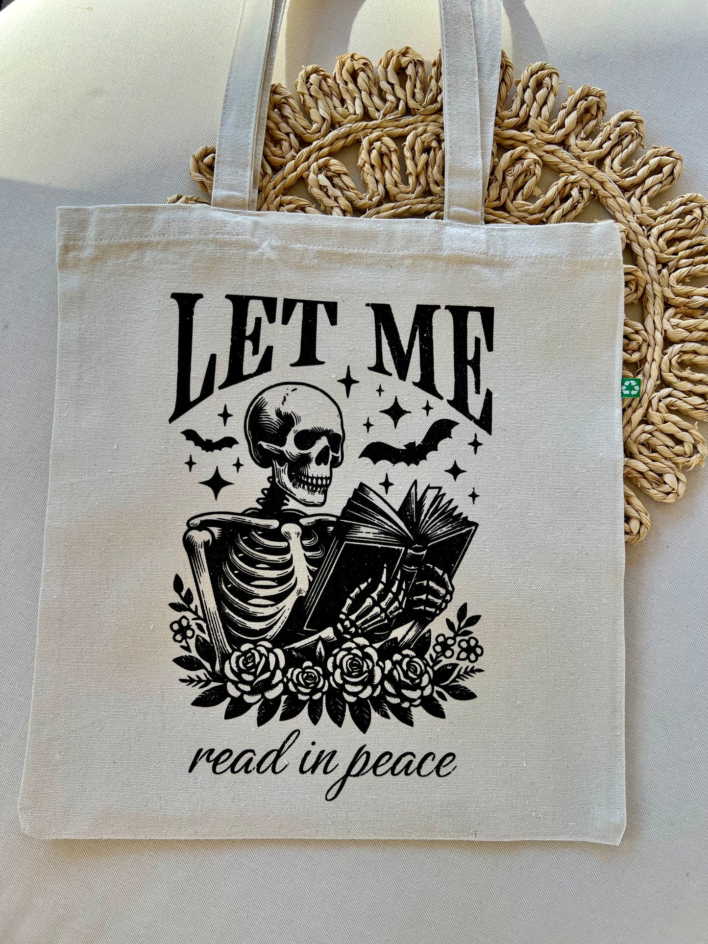 Let me read in peace Tote Bag