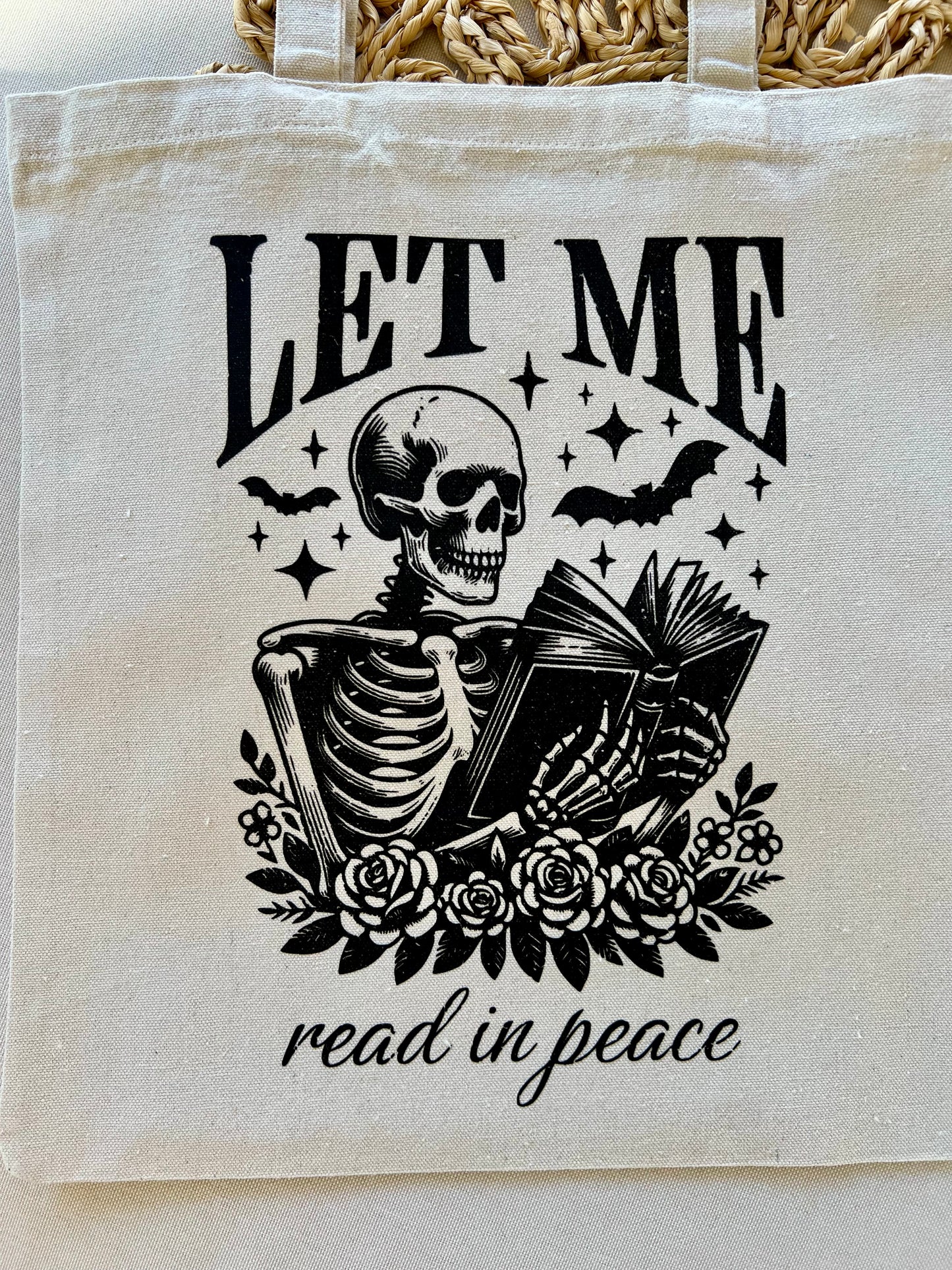 Let me read in peace Tote Bag