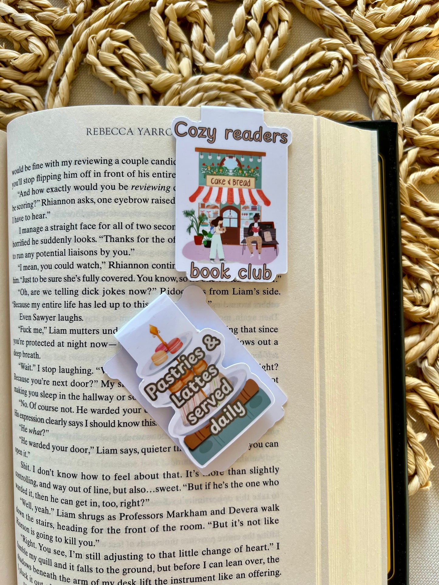 Cozy Readers Magnetic Bookmark