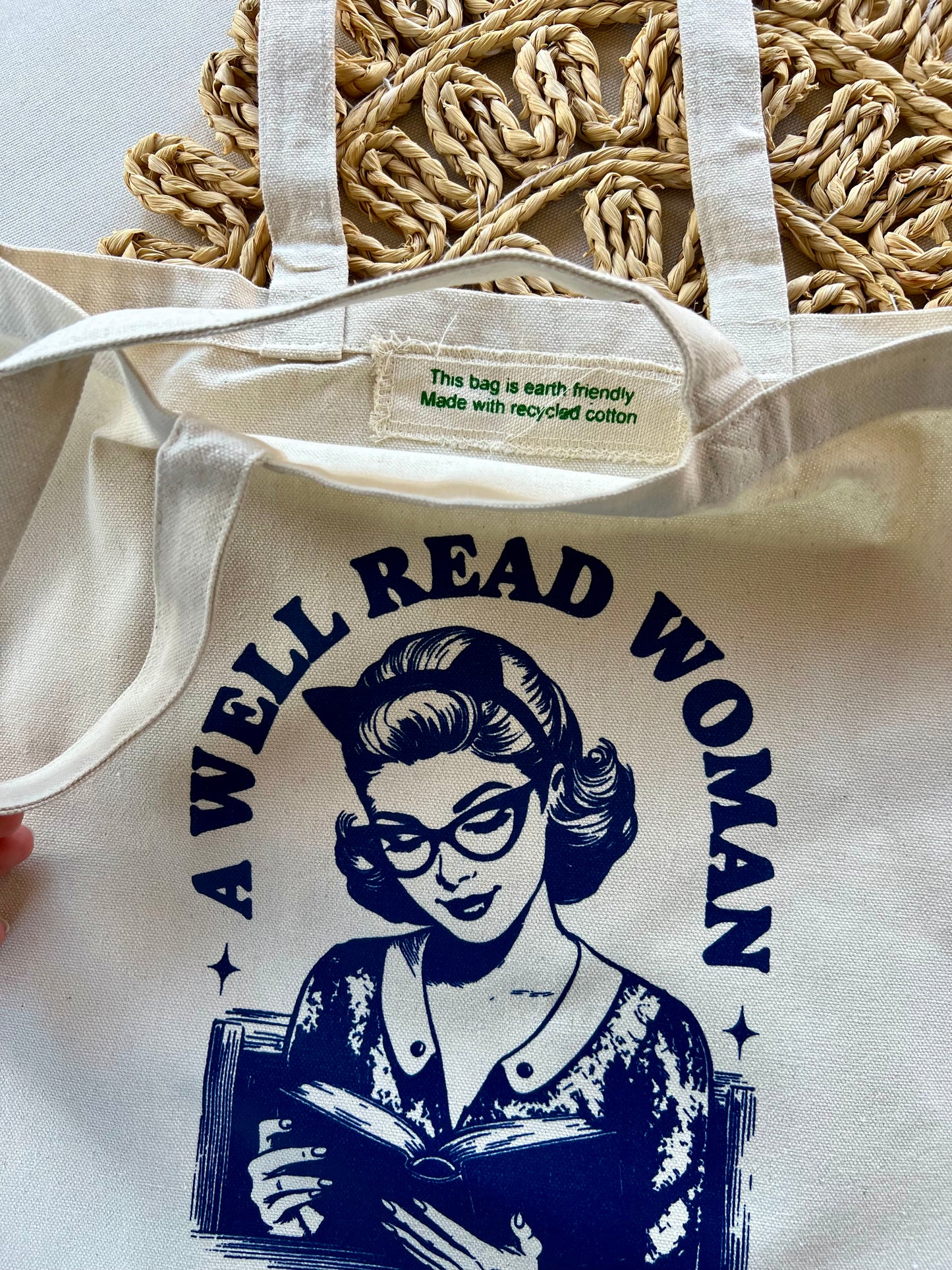 A well read woman Tote Bag