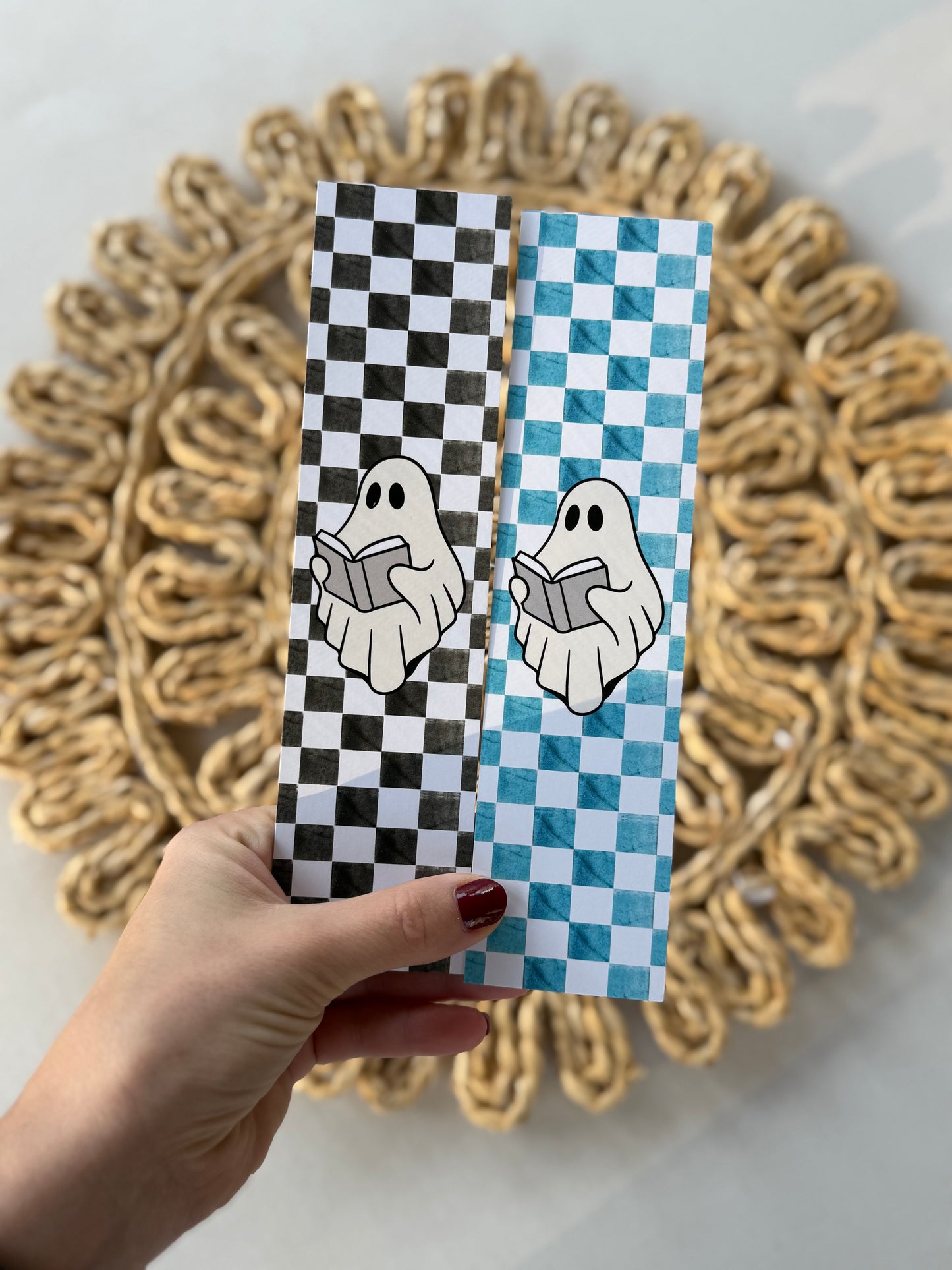 Checkered Ghost Classic Bookmark