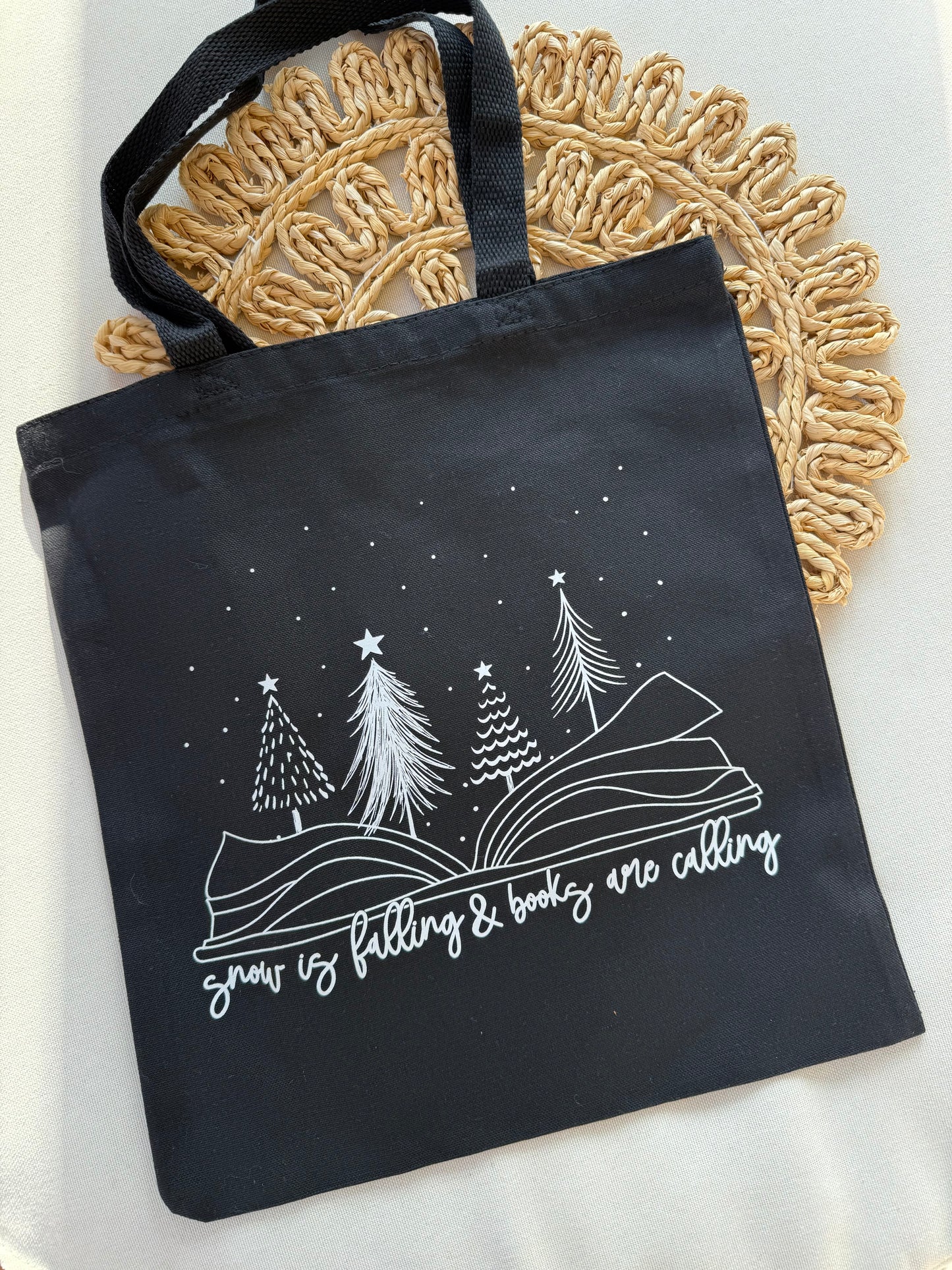 Snow is falling Tote Bag