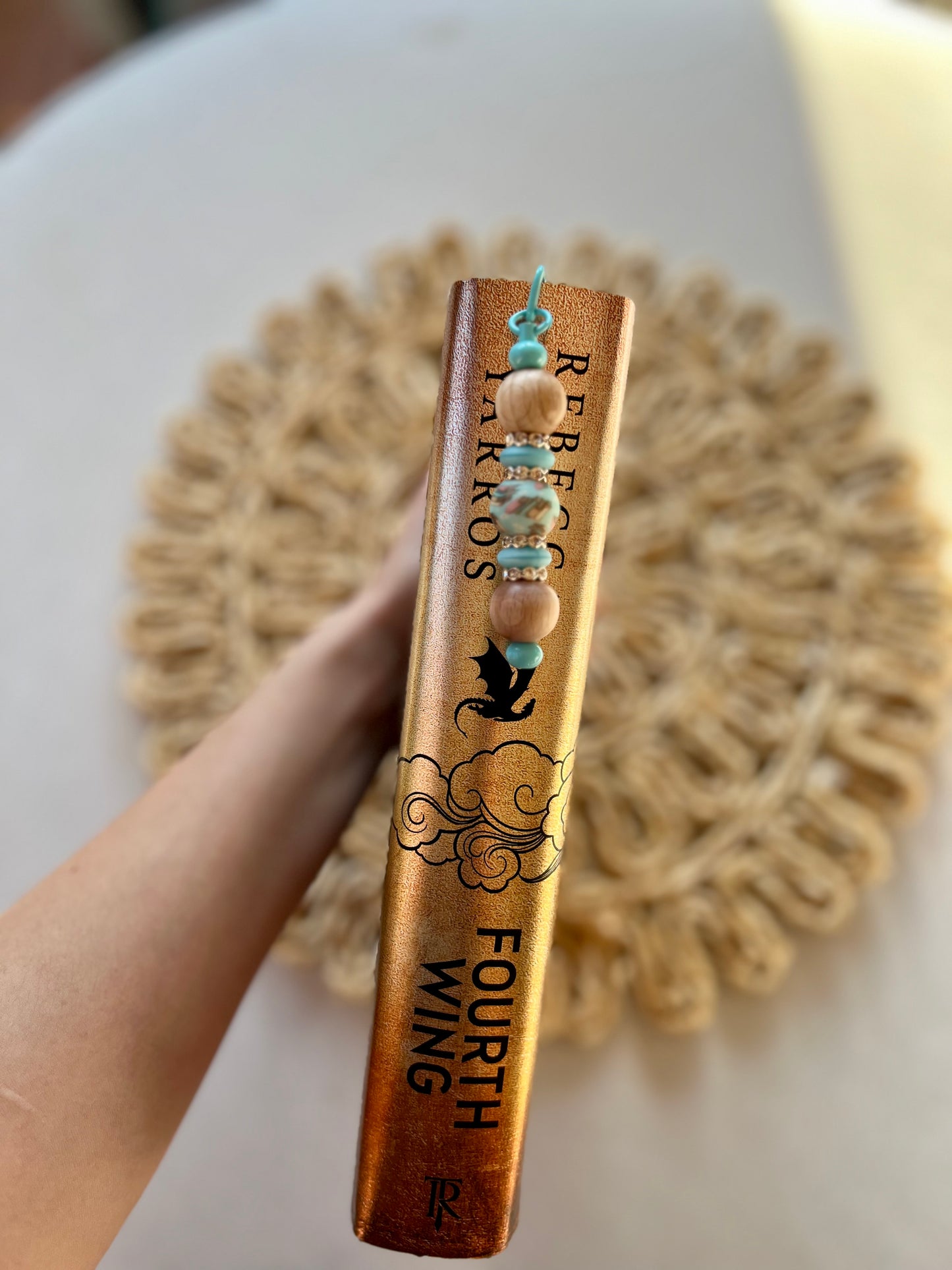 Book Bead Silicone Beaded Bookmark