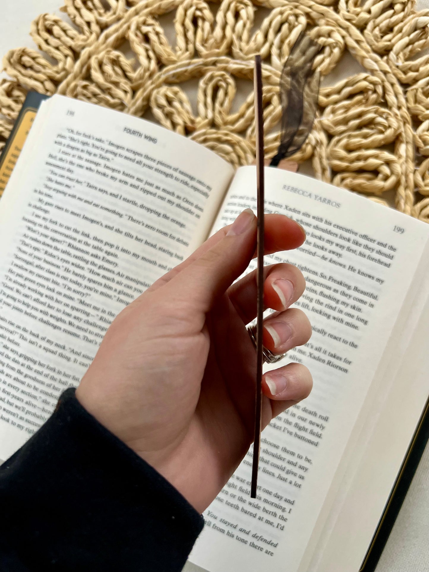 Dragons & Sword Wooden Bookmark