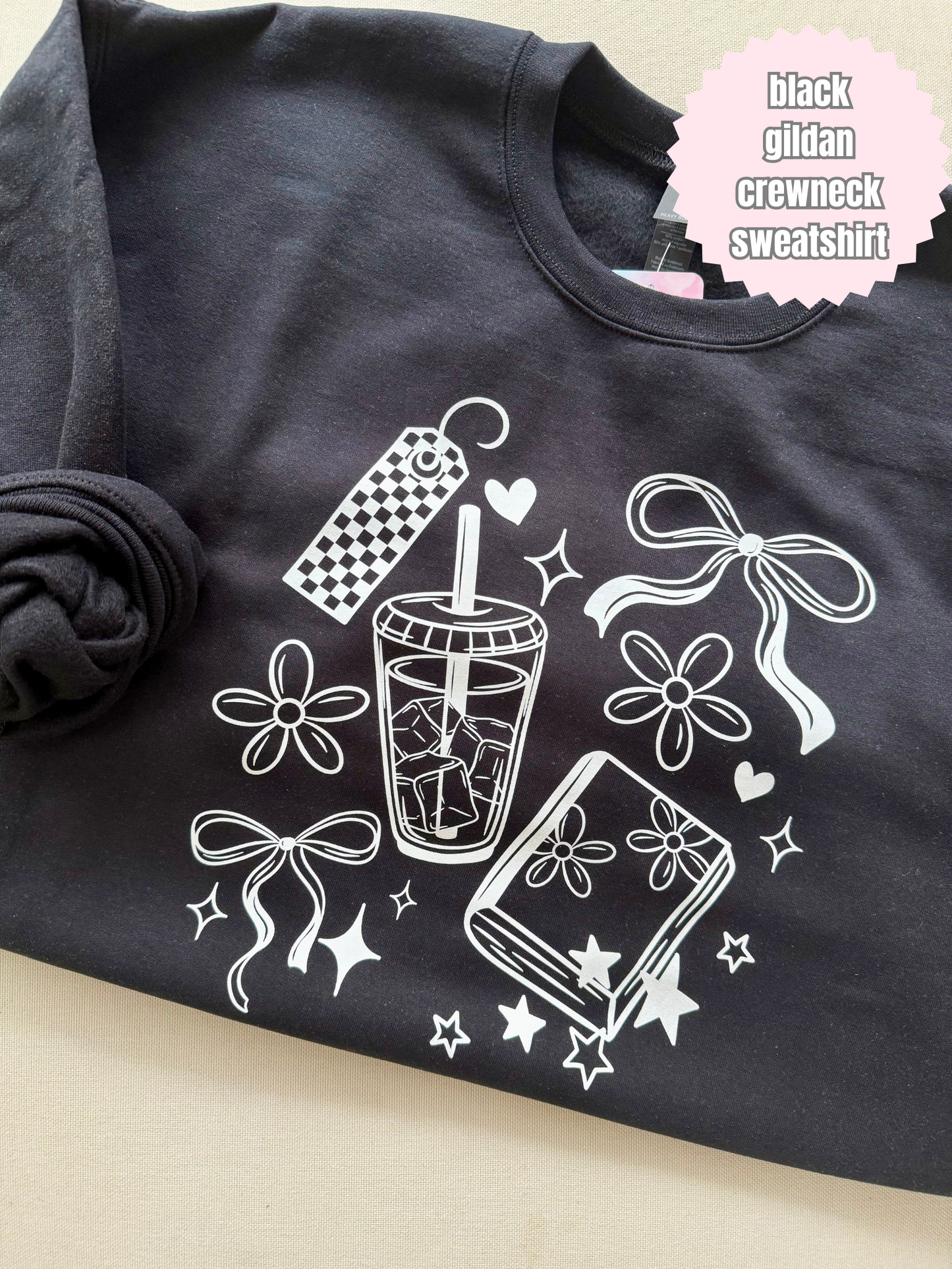 Coquette Books Shirt (white ink)