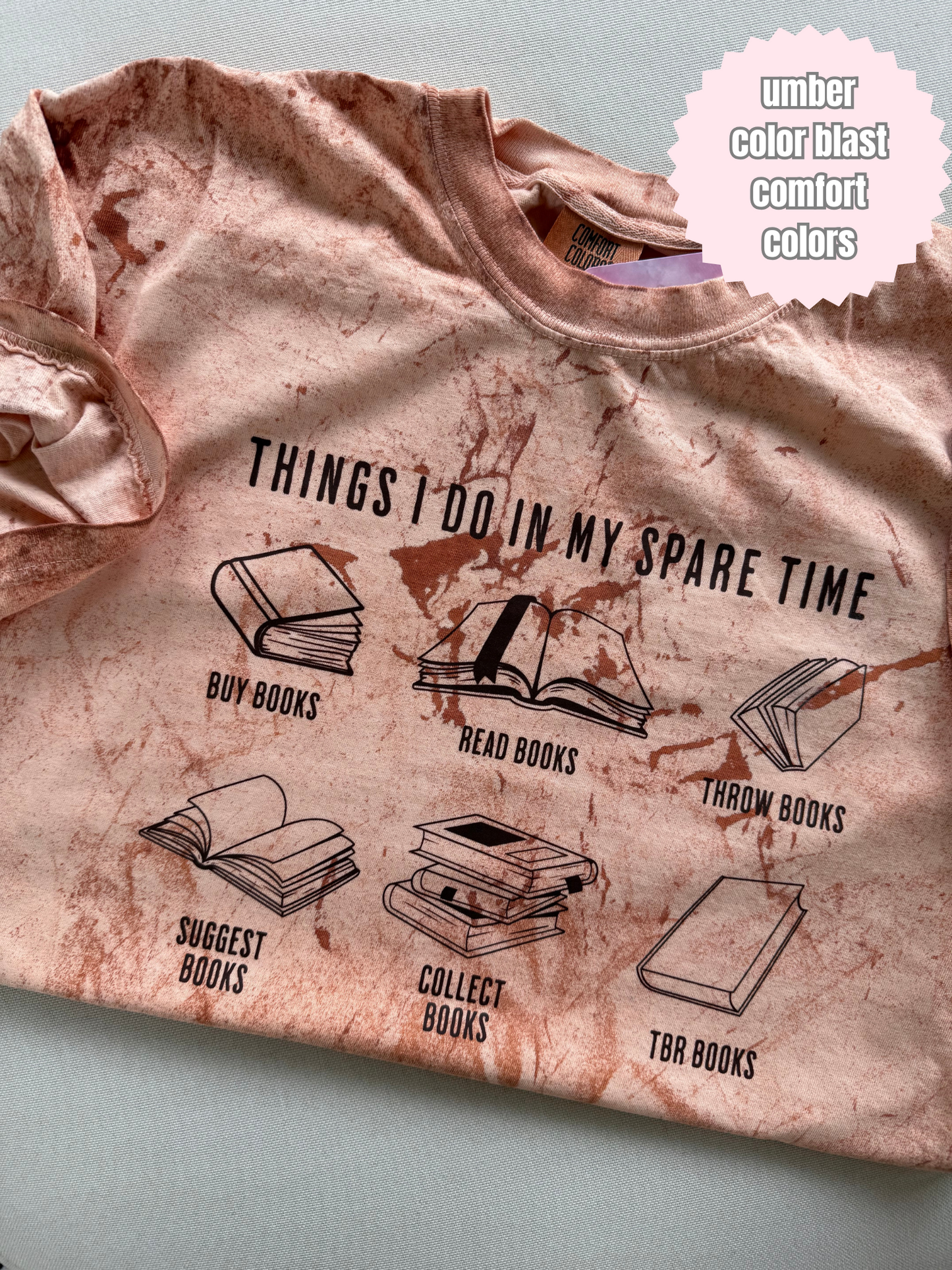 Things I do in my spare time Shirt (brown ink)