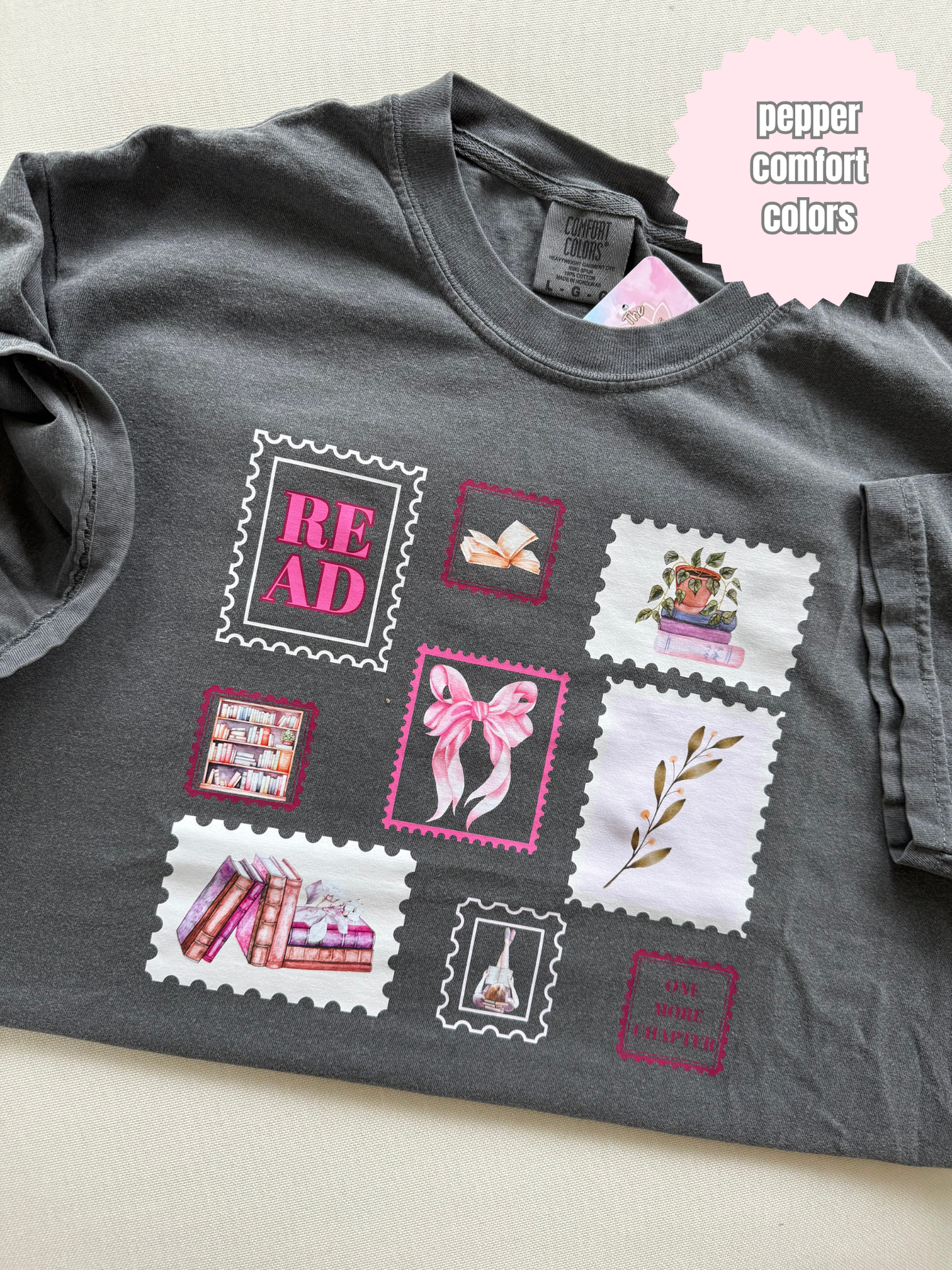 Pink Stamps Shirt