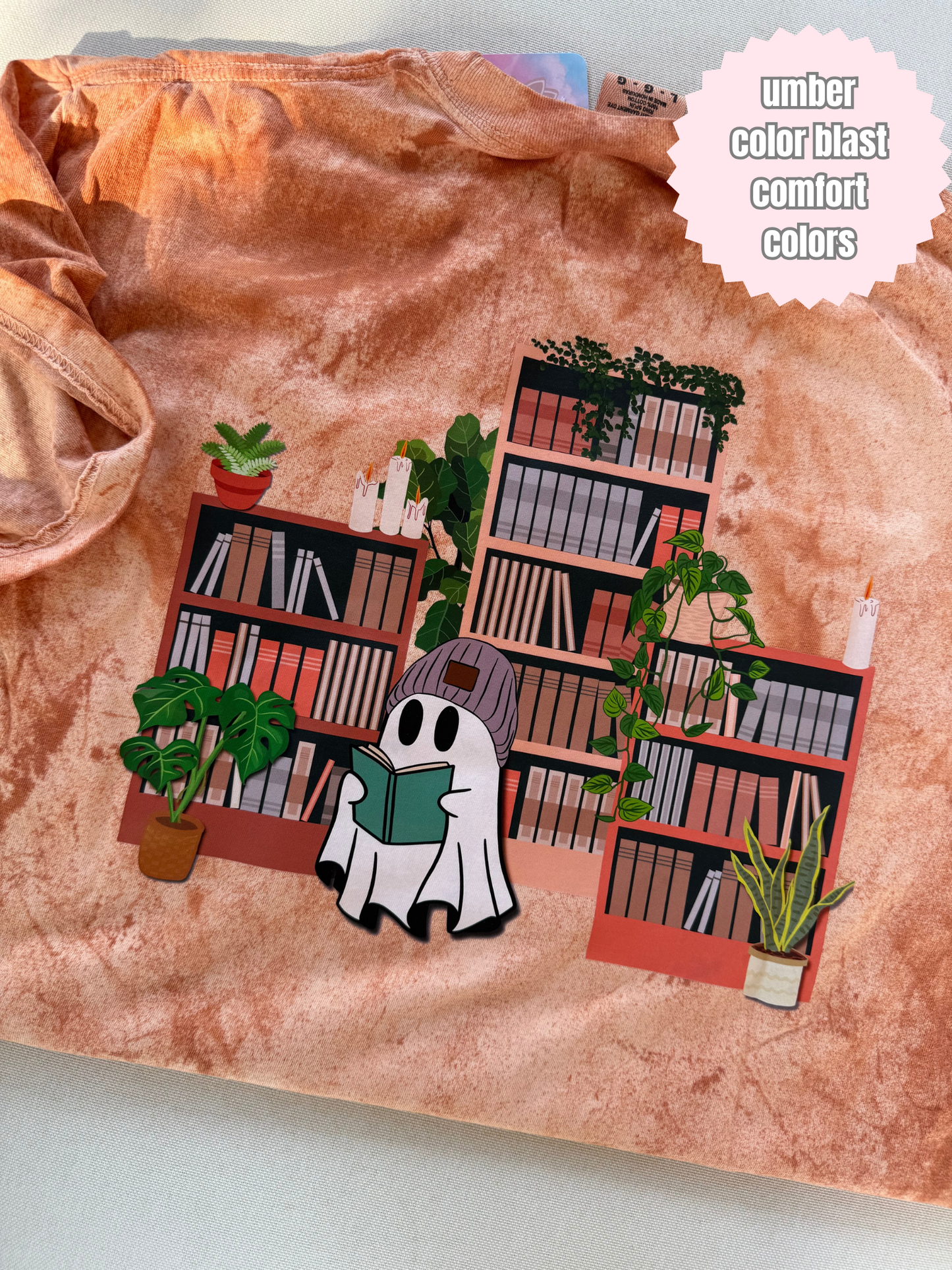 Library Ghost Shirt (BACK & POCKET DESIGN)