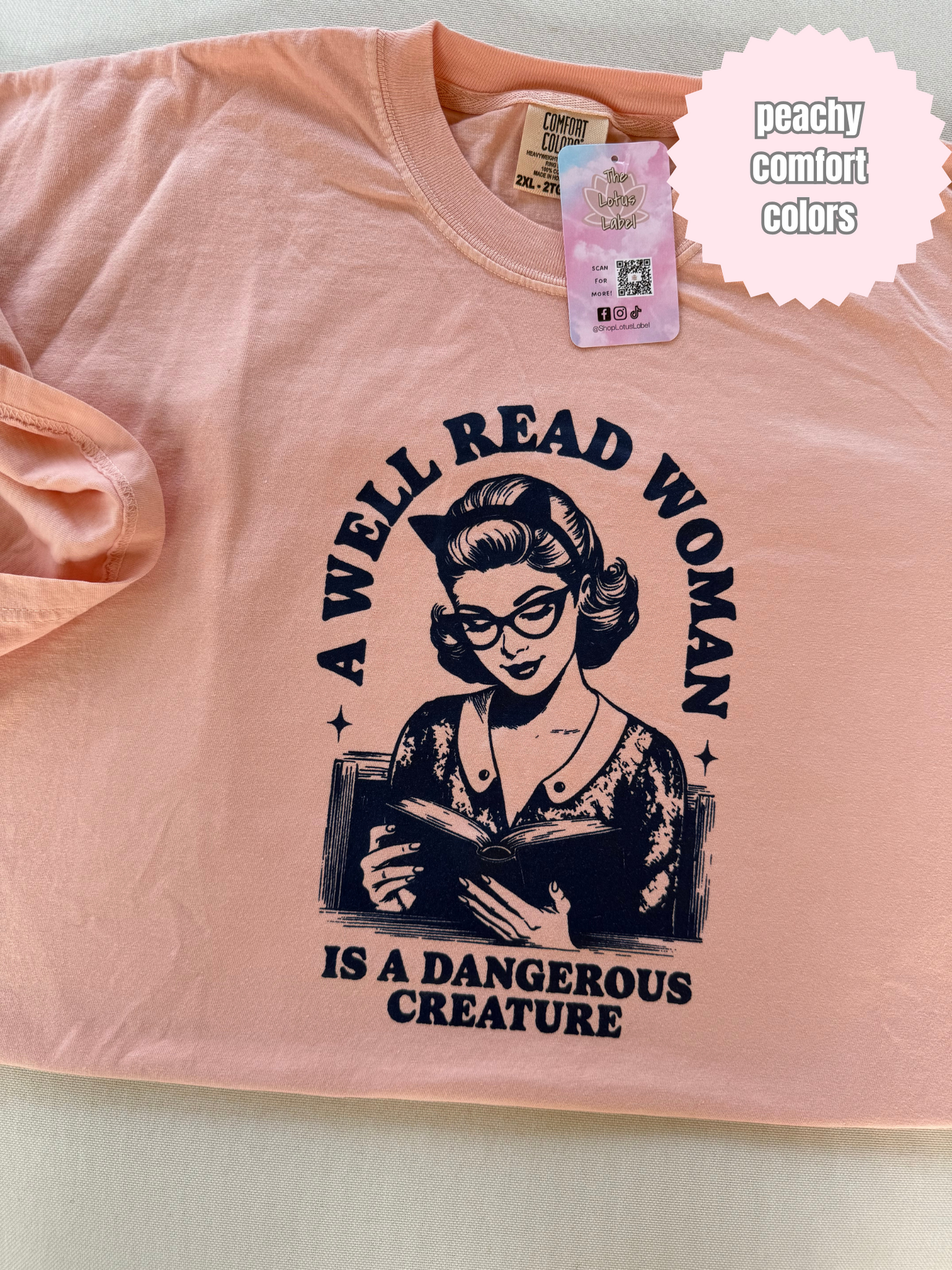 A well read woman Shirt (navy ink)