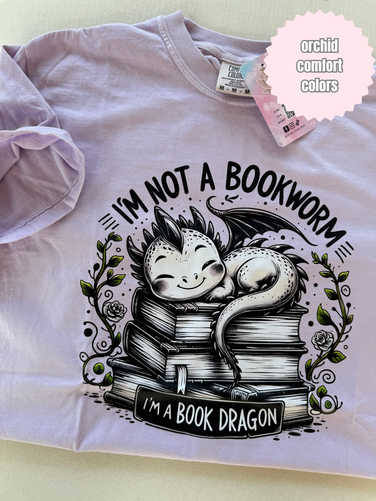 Not a Bookworm, Book Dragon Shirt