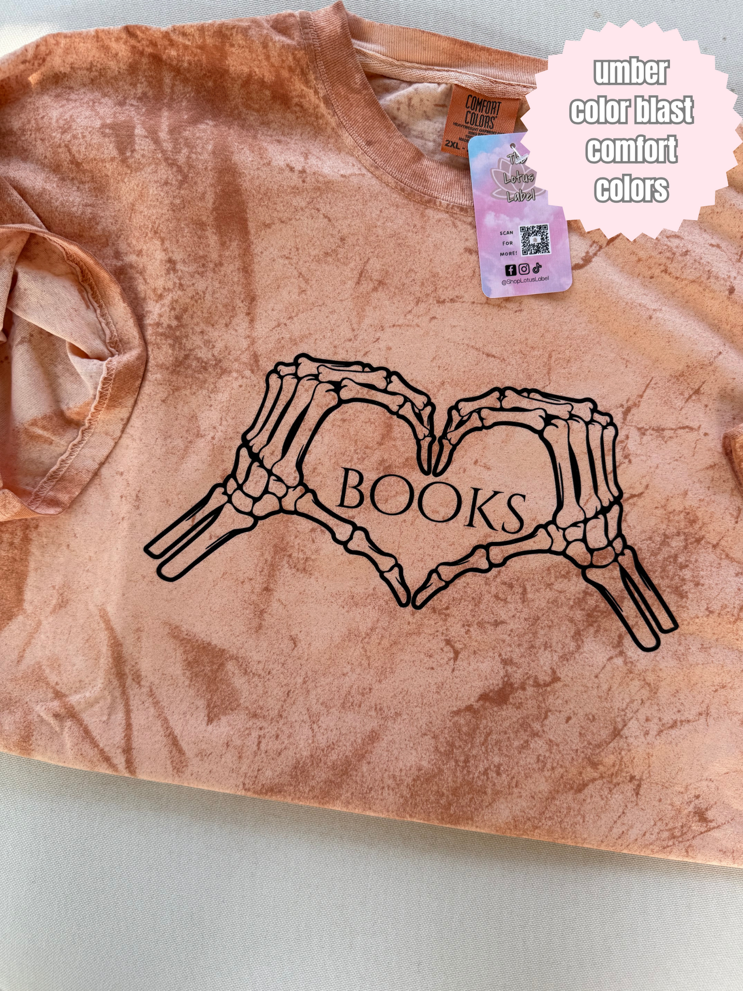 Books Skeleton Hands Shirt (black)