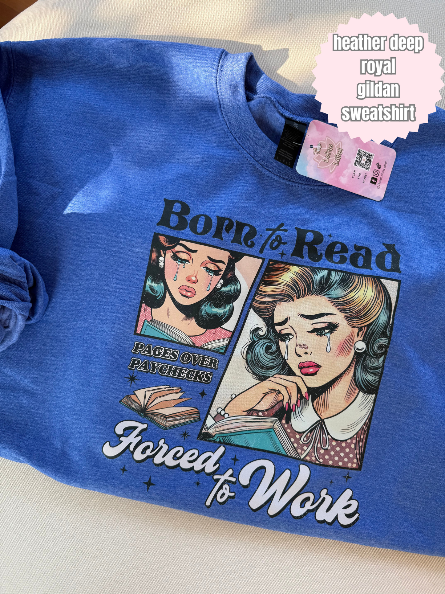 Born to read forced to work Shirt