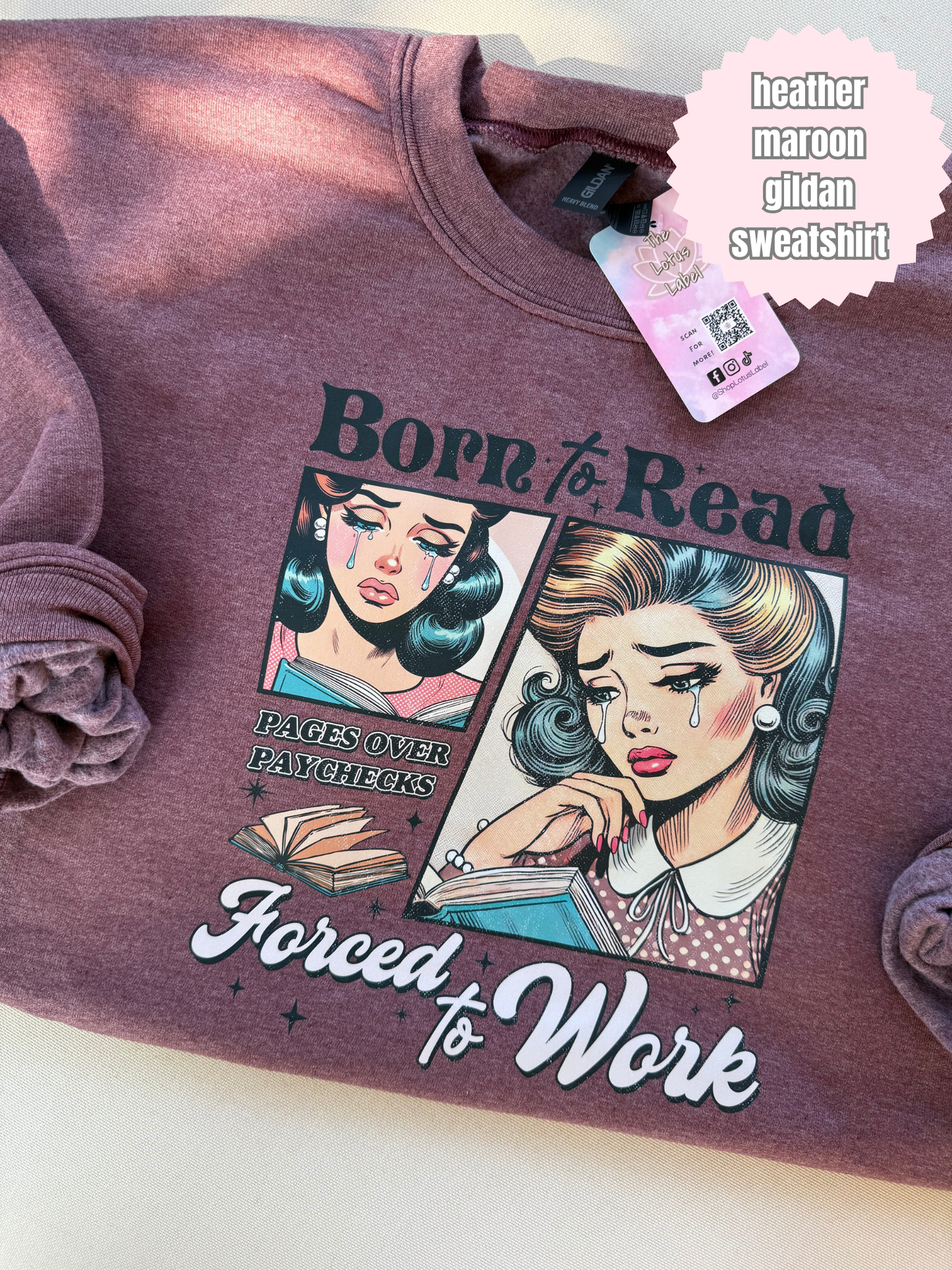 Born to read forced to work Shirt
