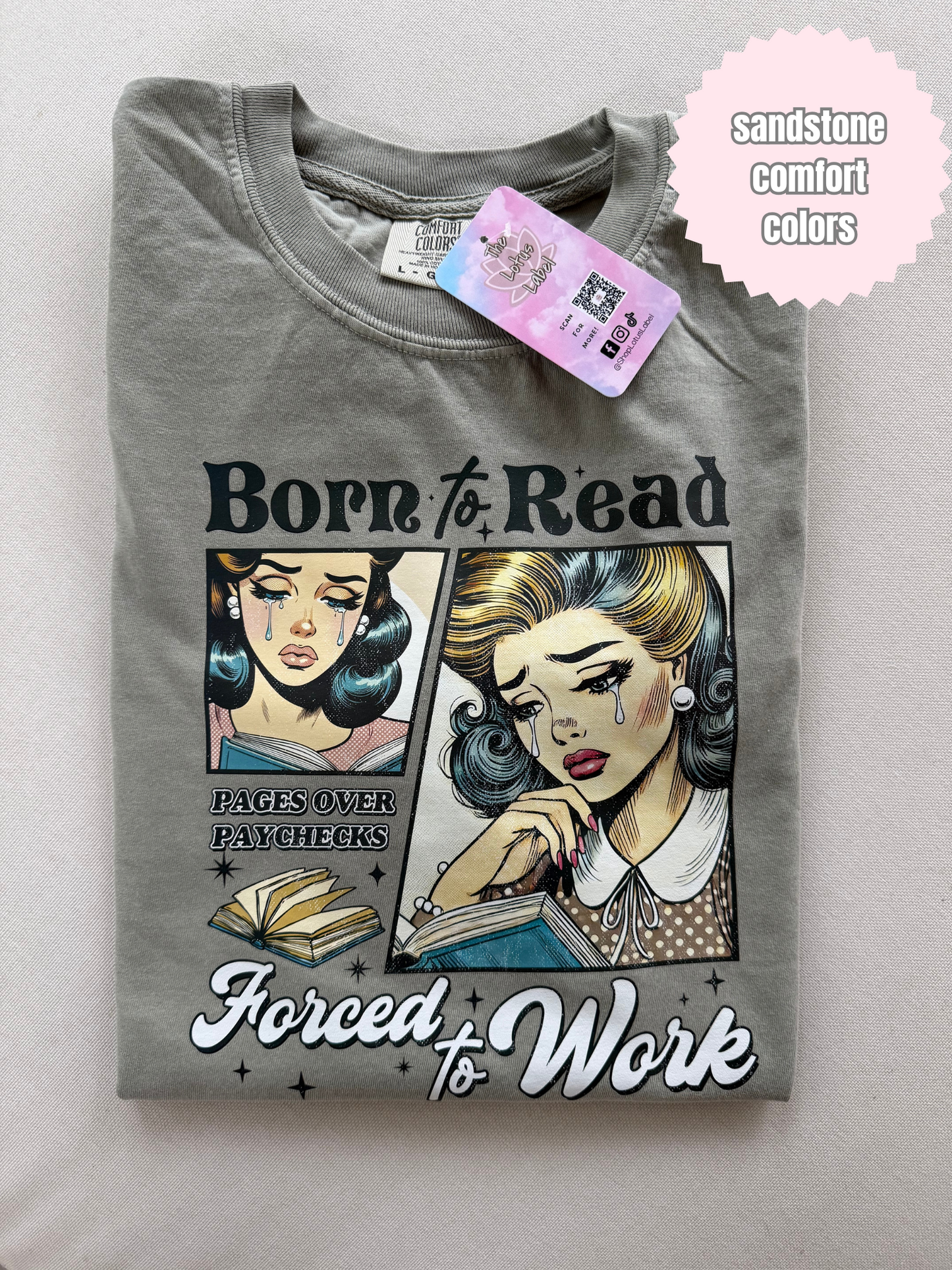 Born to read forced to work Shirt
