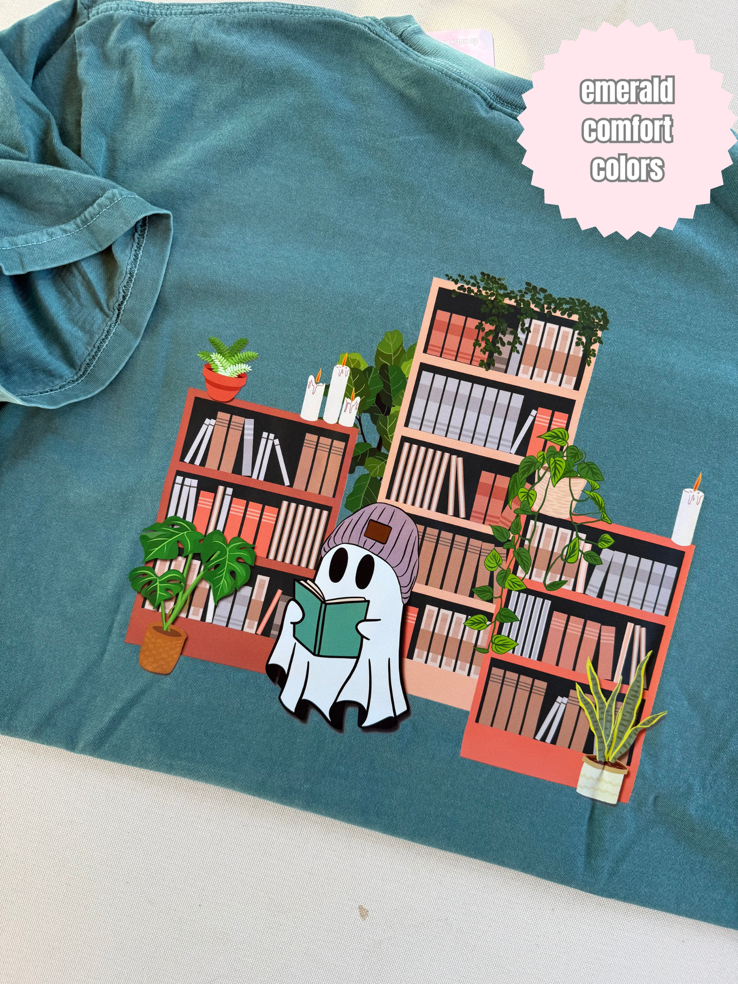 Library Ghost Shirt (BACK & POCKET DESIGN)