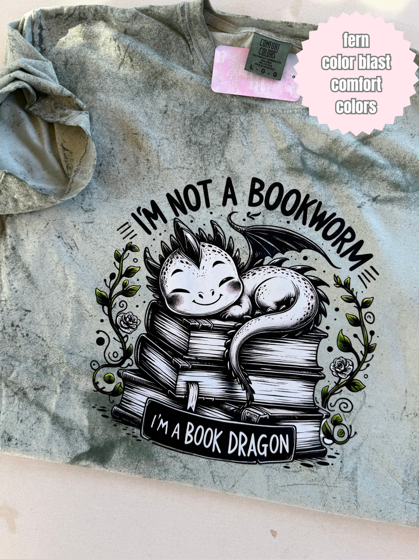 Not a Bookworm, Book Dragon Shirt