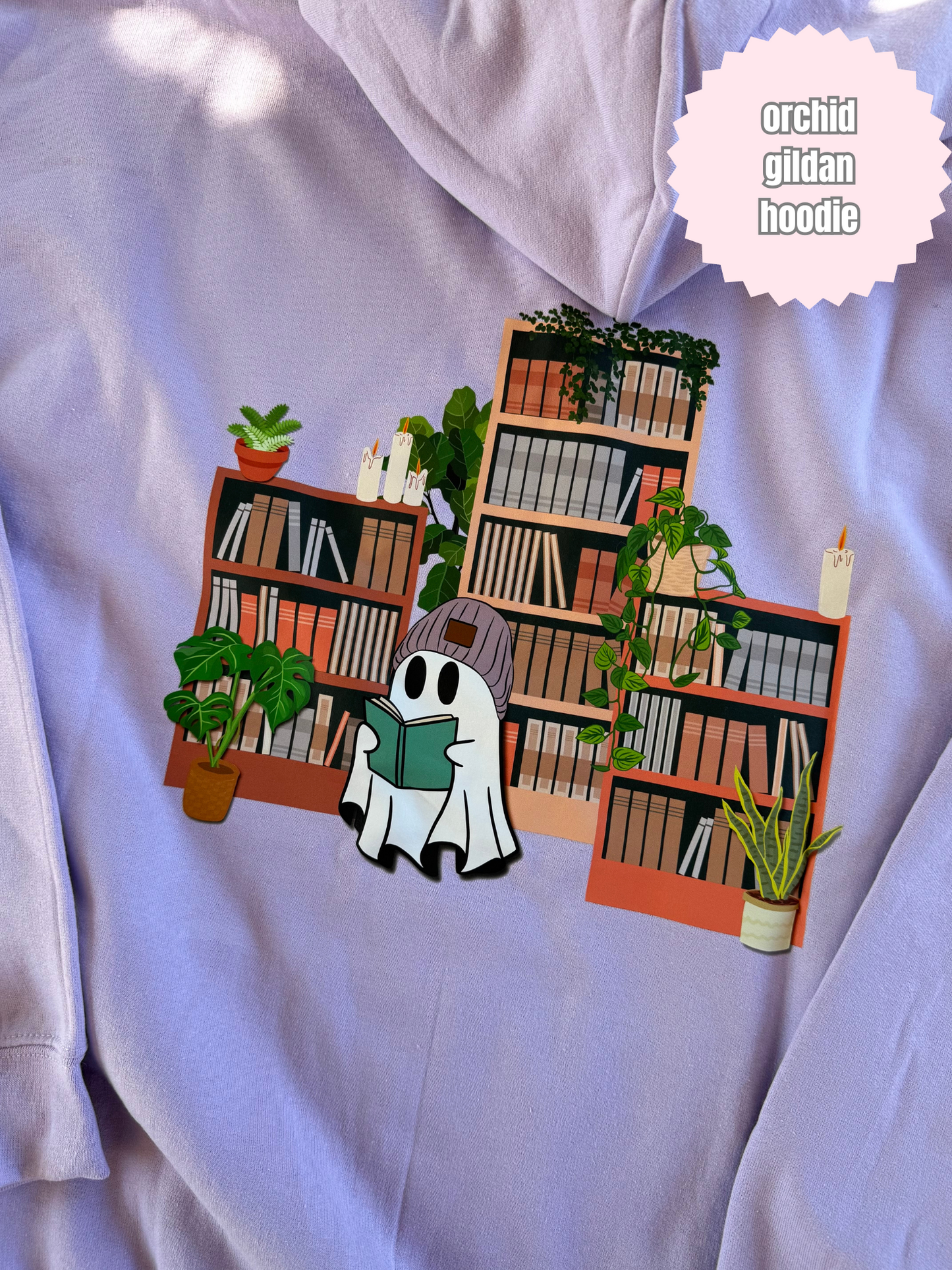 Library Ghost Shirt (BACK & POCKET DESIGN)