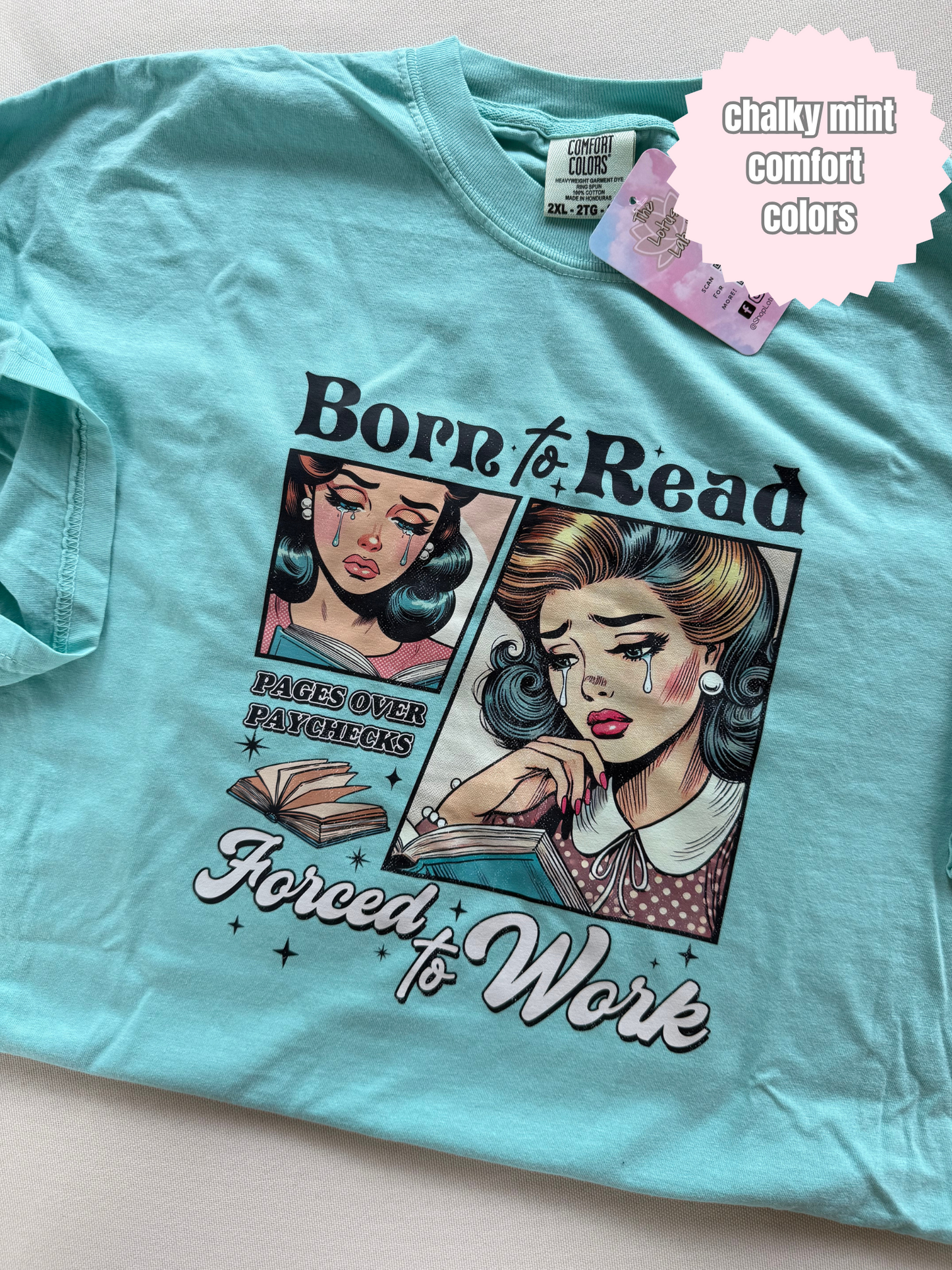 Born to read forced to work Shirt