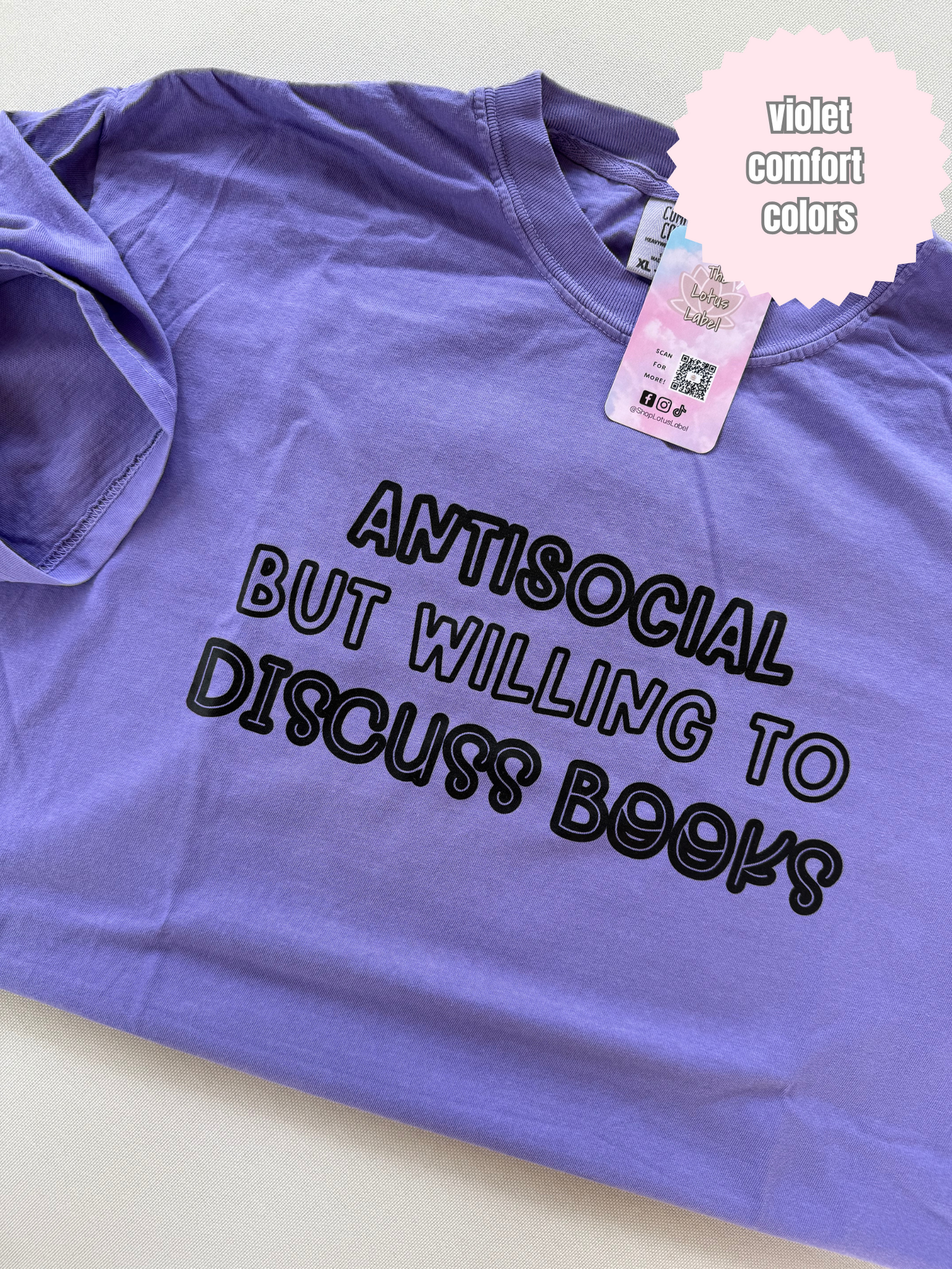 Antisocial but willing to discuss books Shirts
