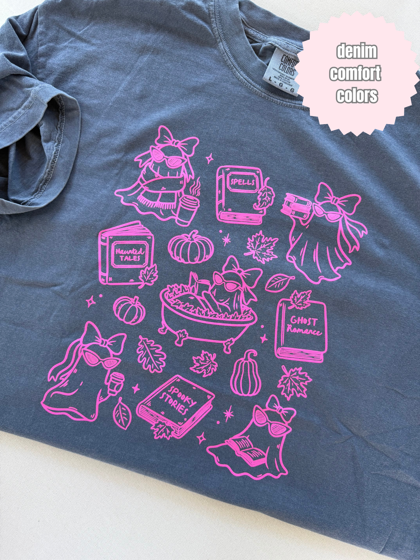 Highlighter Pink Ghosts Shirt