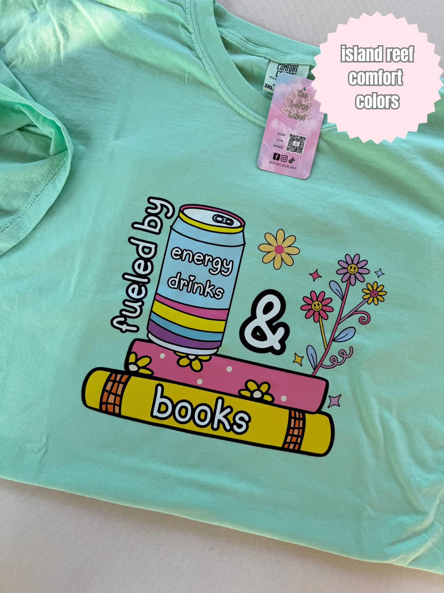 Fueled by energy drinks & Books Shirt