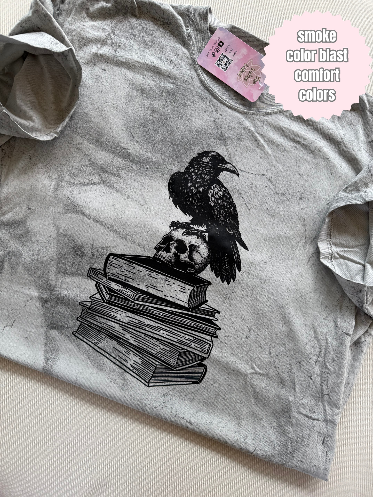 Raven Book Stack Shirt