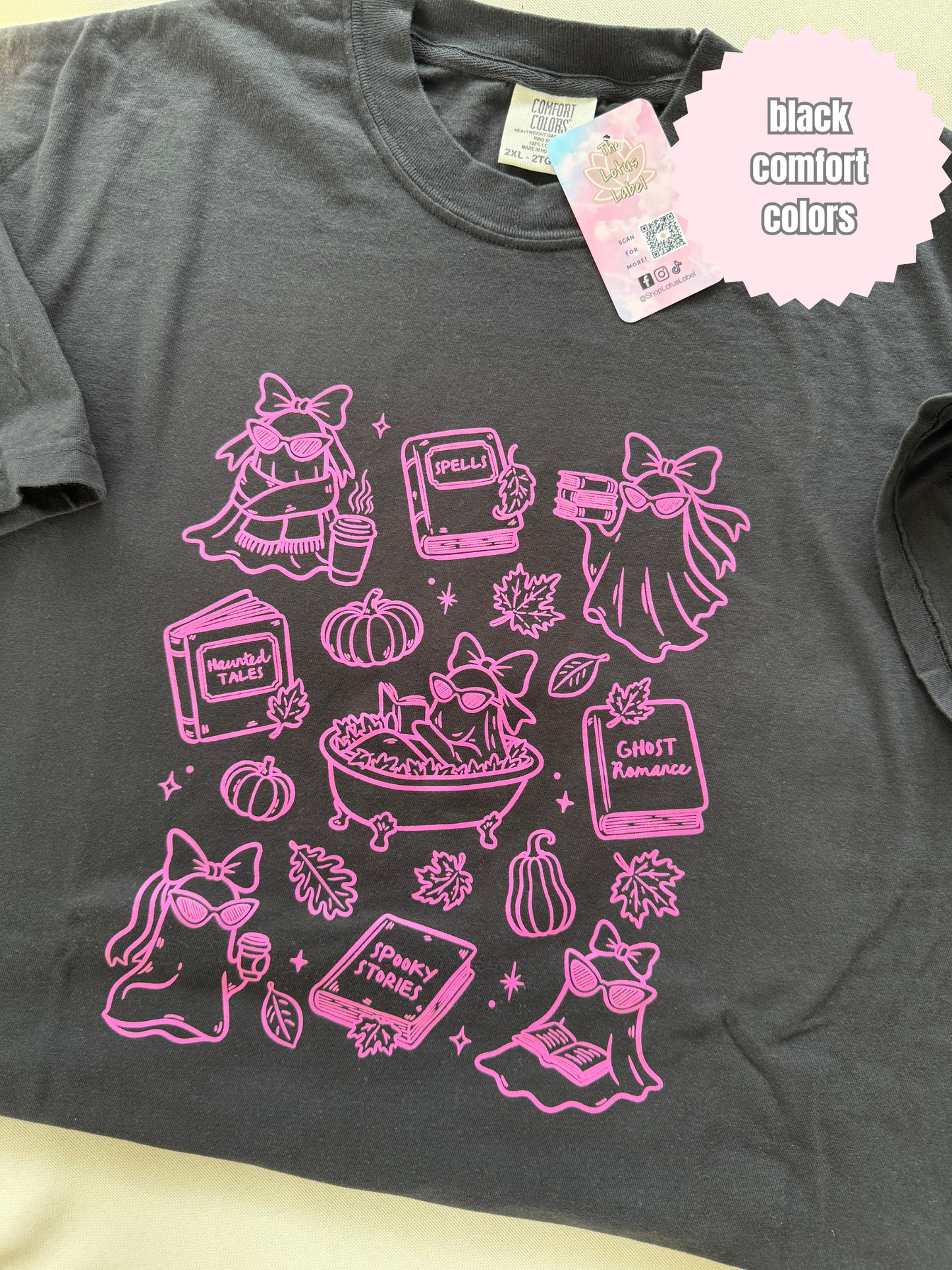 Highlighter Pink Ghosts Shirt