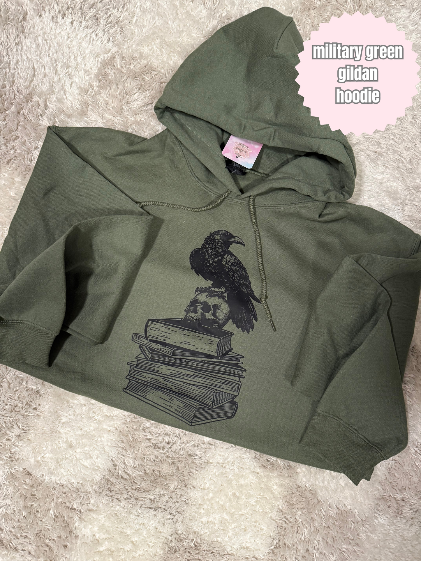 Raven Book Stack Shirt