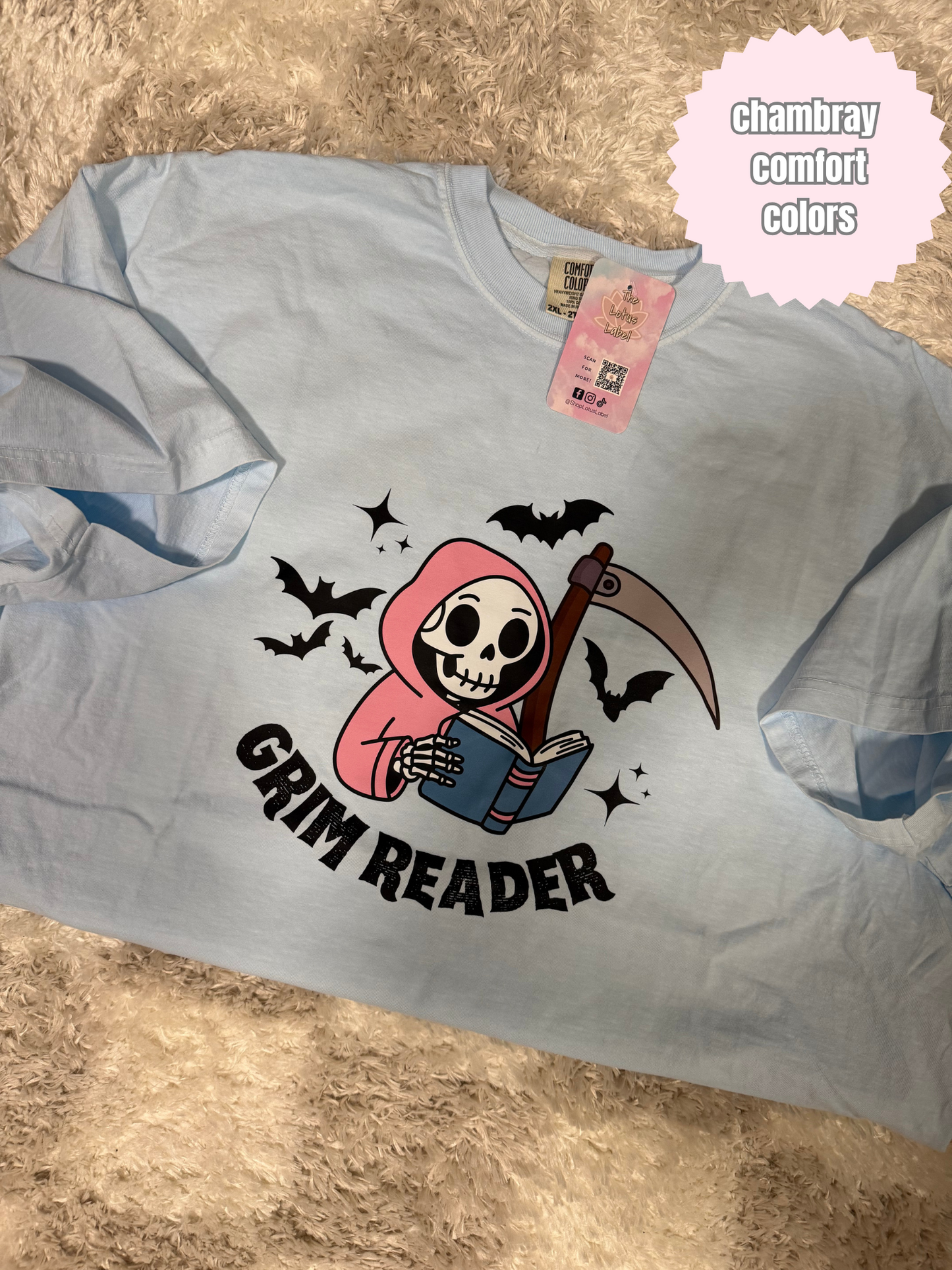 Cutesy Grim Reader Shirt