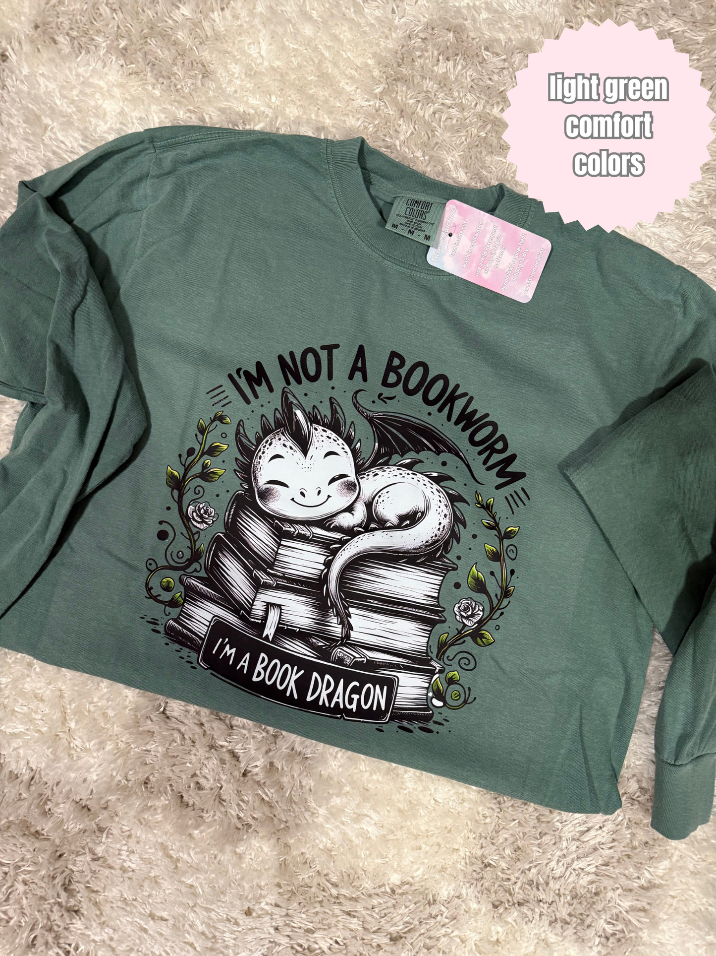 Not a Bookworm, Book Dragon Shirt