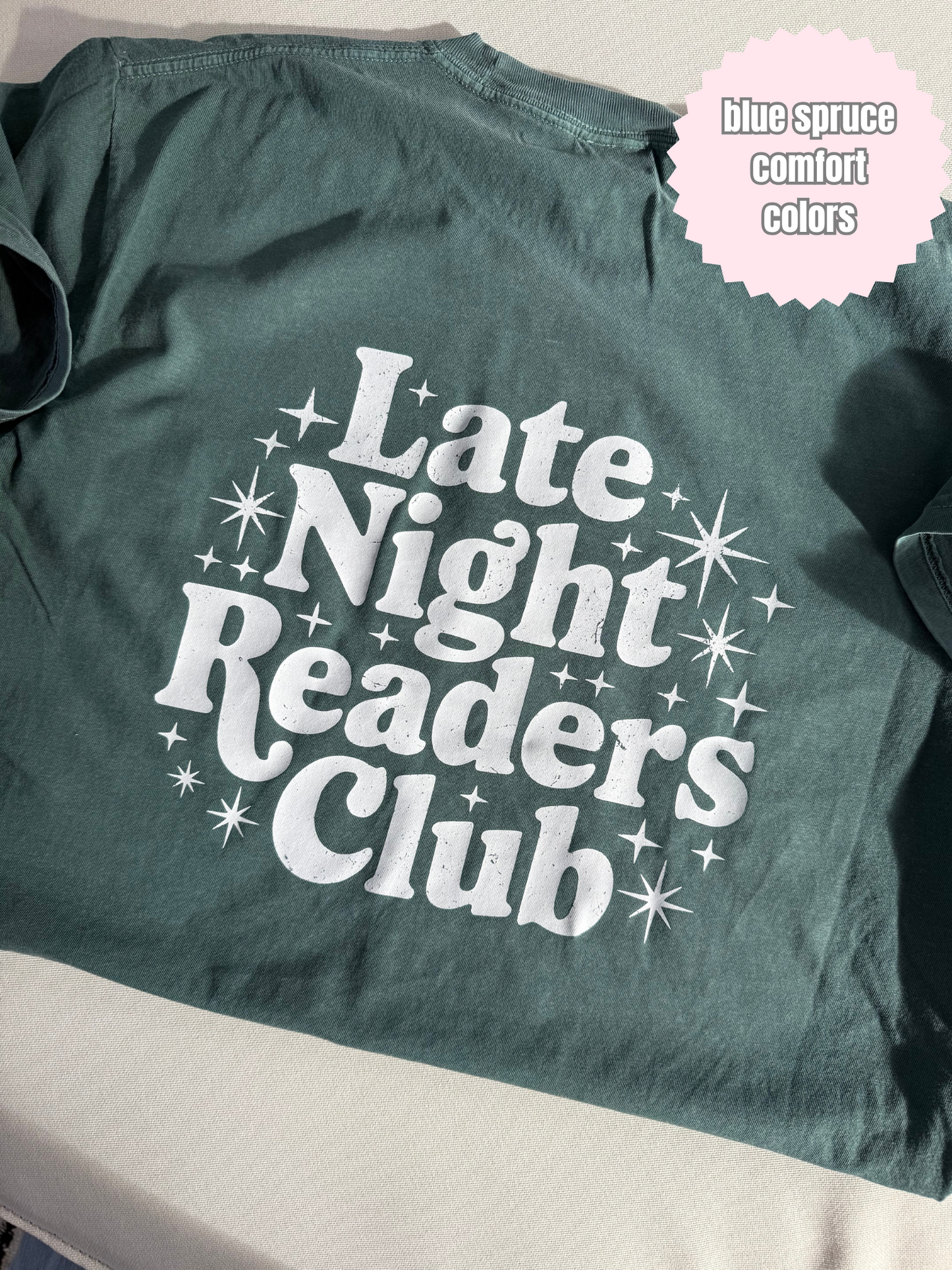 Late Night Readers Club & Skull Shirt (Front & Back)